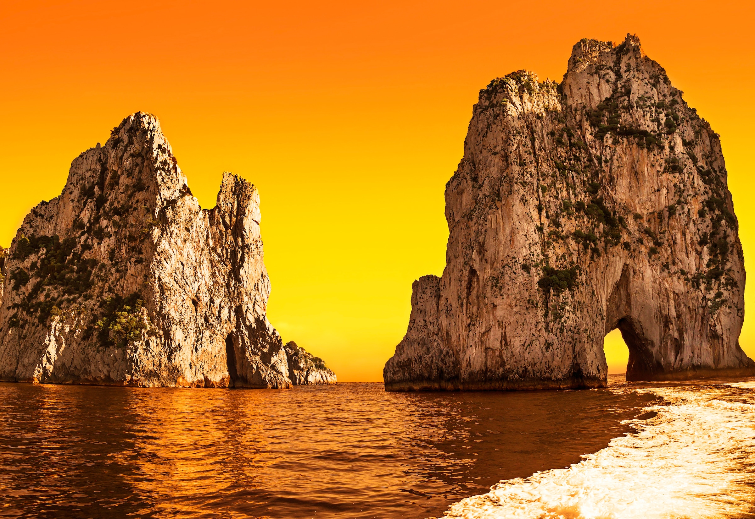 Papermoon "CAPRI-INSEL-FARAGLIONI FELSEN GROTTE MEER KLIPPEN SONNE"