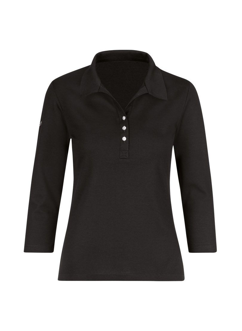 Trigema Poloshirt "TRIGEMA Poloshirt mit Kristallsteinen" 1 Stk. tlg. günstig online kaufen