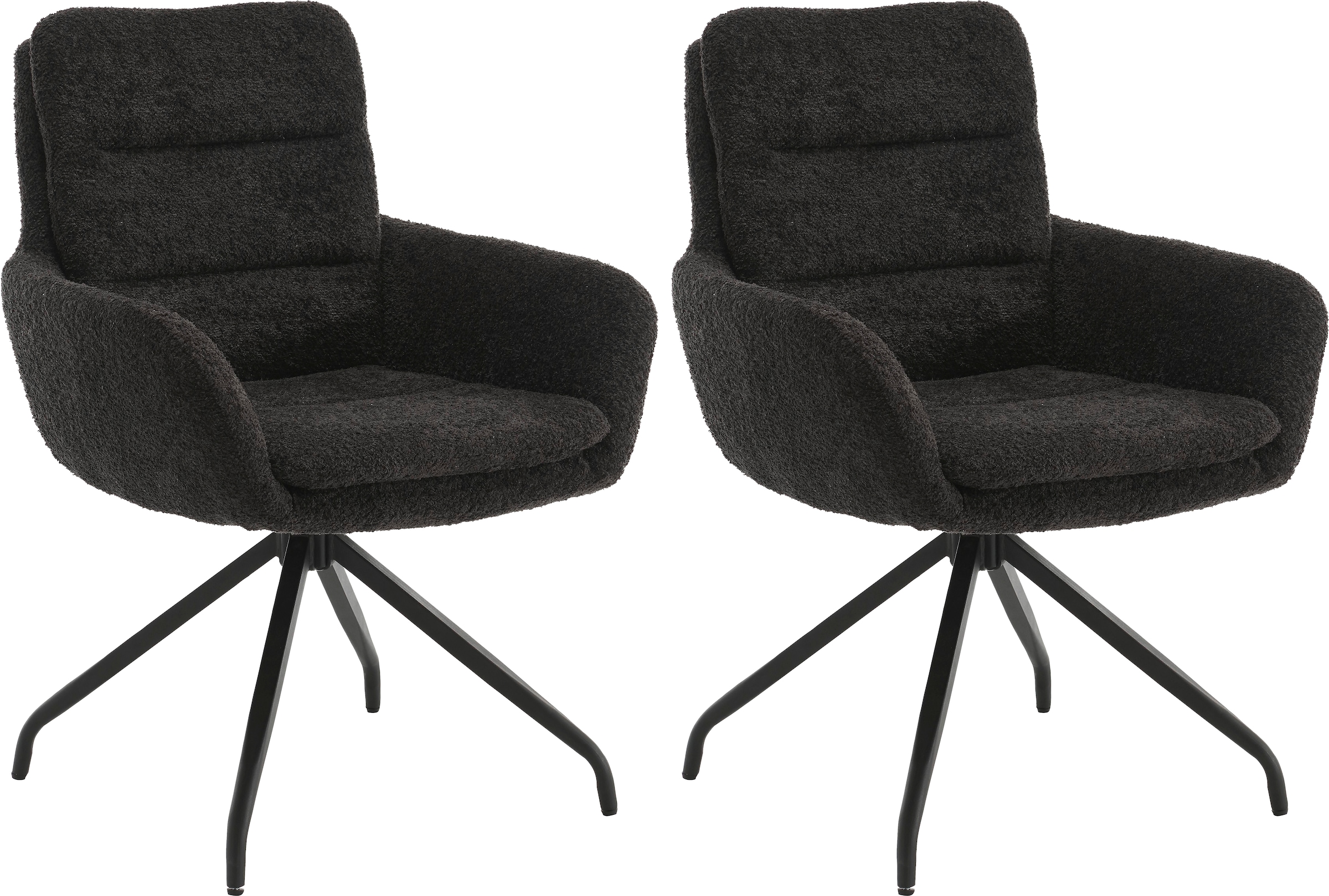 Home affaire Esszimmerstuhl "Taragona" (Set) 2 Stk. Boucle mit unterschiedl günstig online kaufen