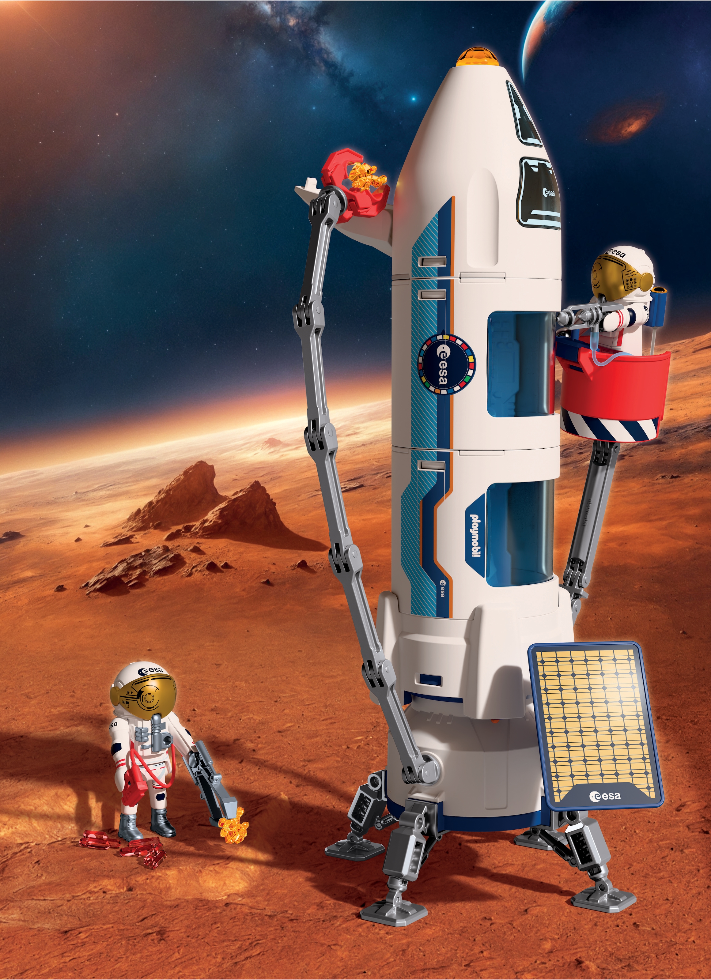Playmobil® Konstruktions-Spielset »ESA: Mars-Forschungsrakete (72011), City Action« Made in Europe