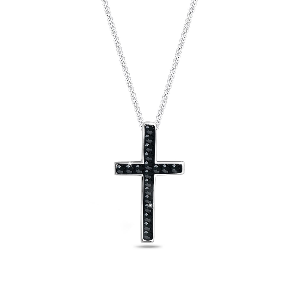 Collierkettchen »Kreuz Anhänger mit Kristalle 925 Silber«