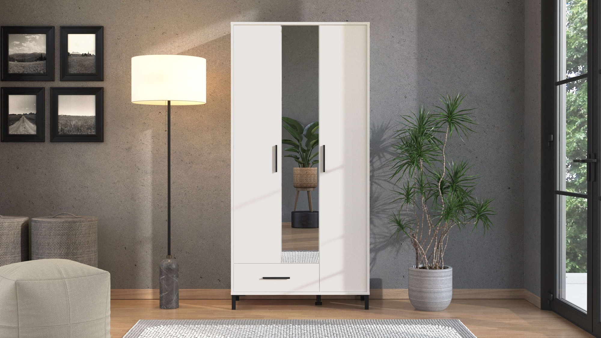 Home affaire Garderobenschrank "Orkney Kleiderschrank, Stauraumschrank, Flu günstig online kaufen