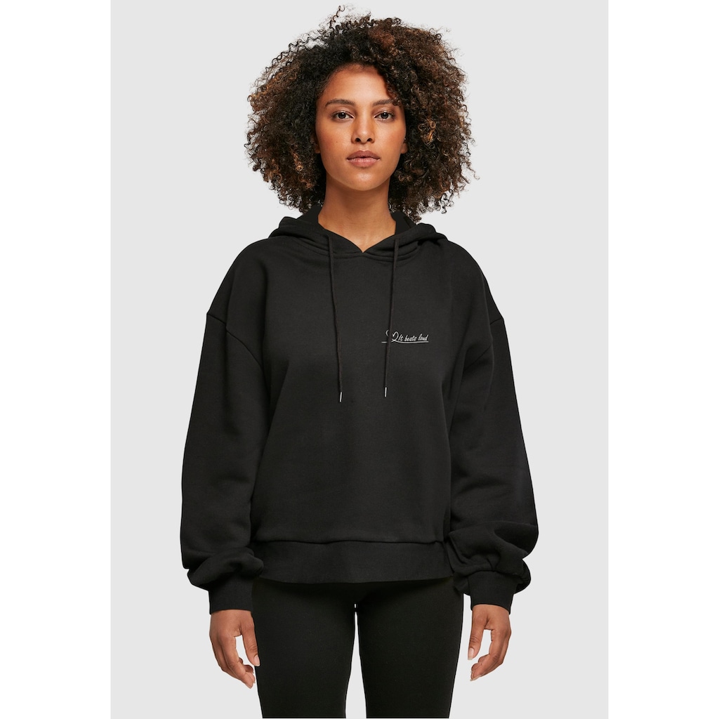 Merchcode Kapuzenpullover »Merchcode Damen Ladies It Beats Loud Organic Oversized Hoody«, (1 tlg.)