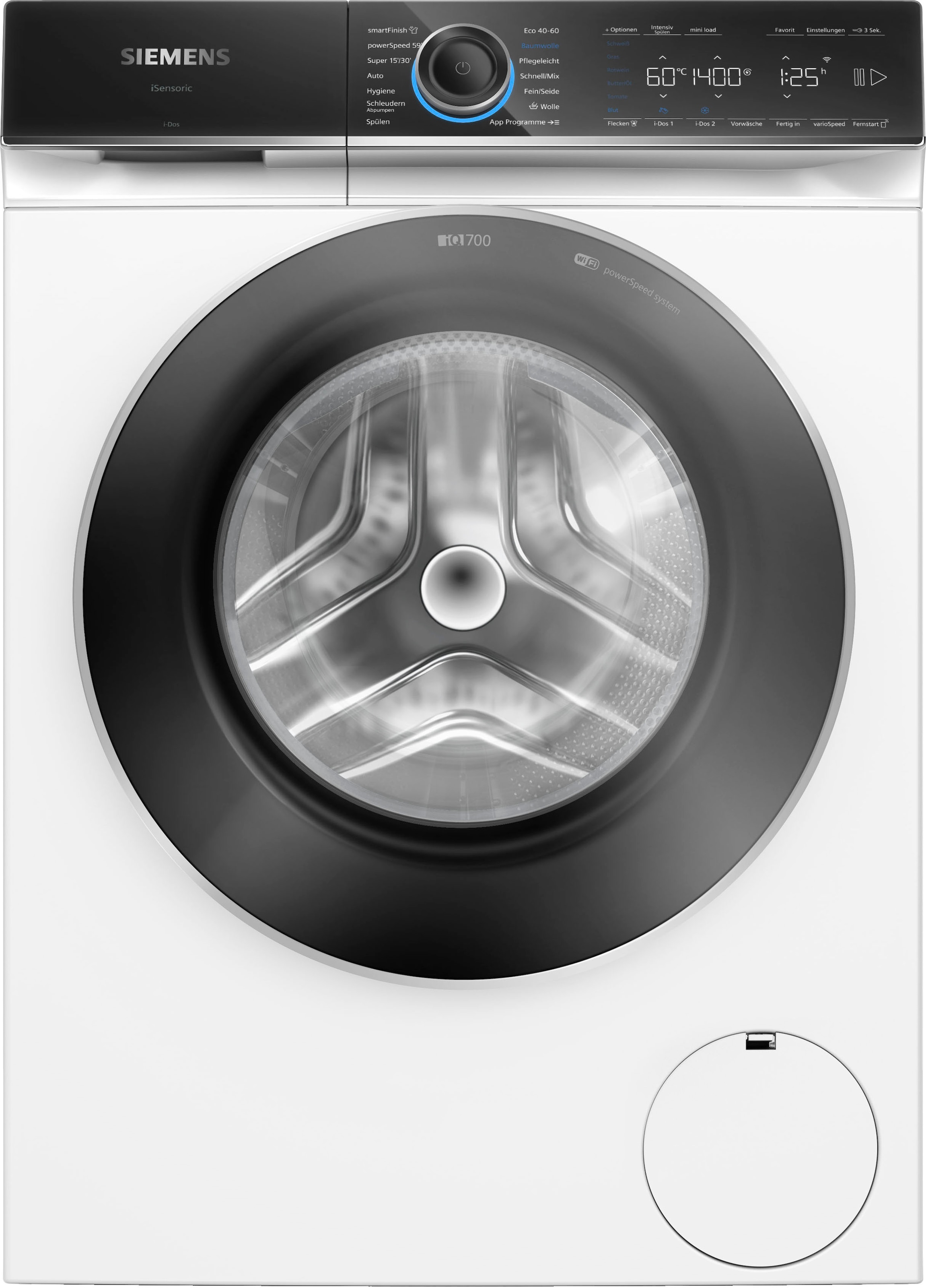 SIEMENS Waschmaschine "WG44B2A40", WG44B2A40, 9 kg, 1400 U/min, i-Dos – dosiert Waschmittel und Wasser in der exakten Me