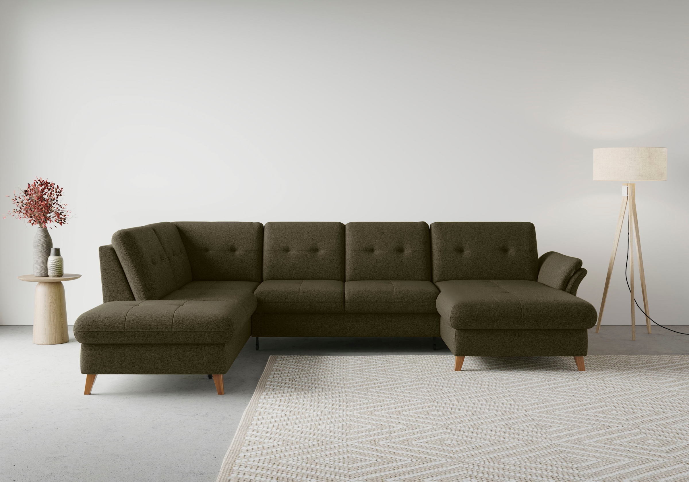 sit&more Wohnlandschaft "Göteborg" inkl. Sitztiefenverstellung, wahlweise mit Bettfunktion & Bettkasten