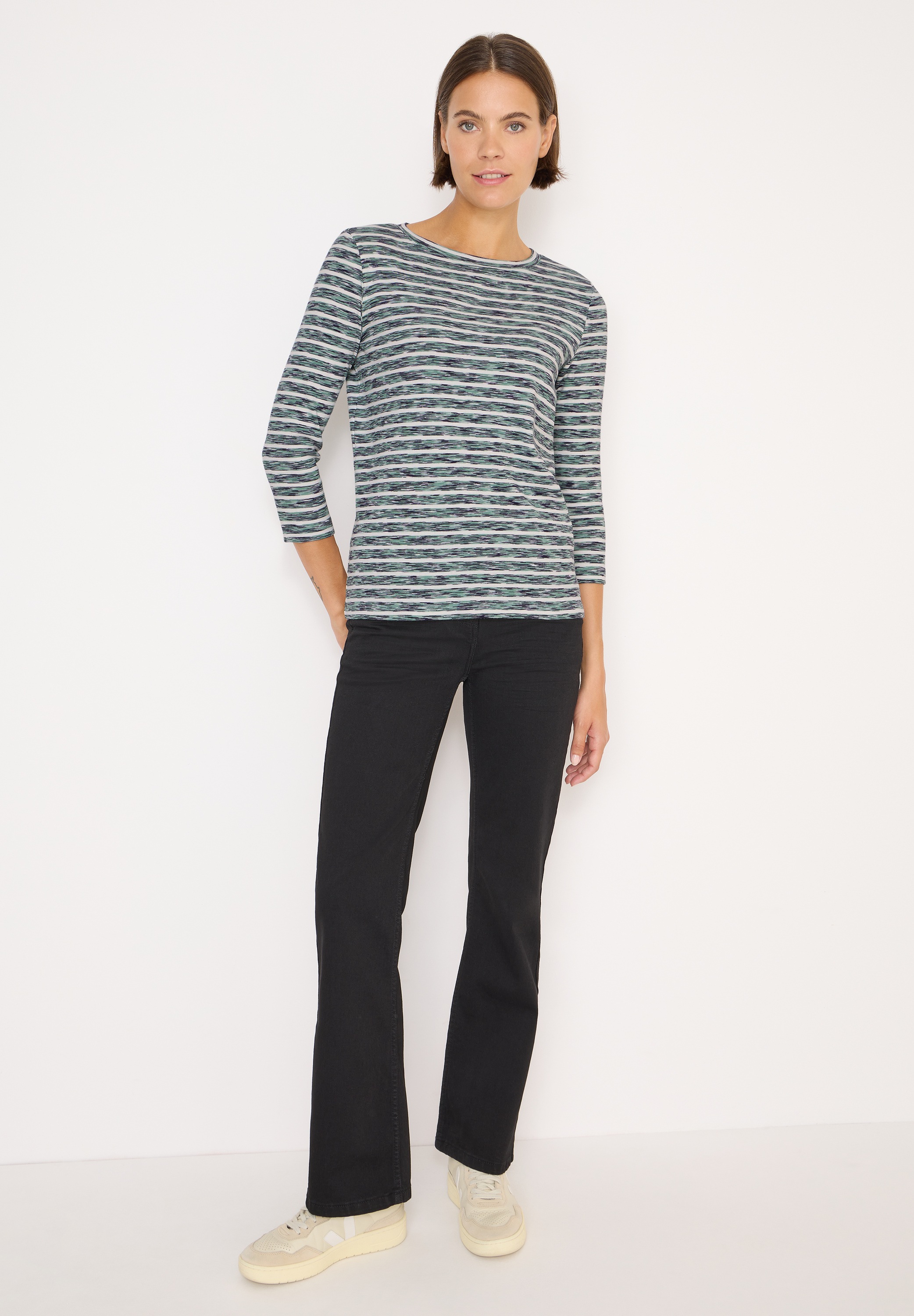 Cecil 3/4-Arm-Shirt, aus Baumwolle mit Stretchante