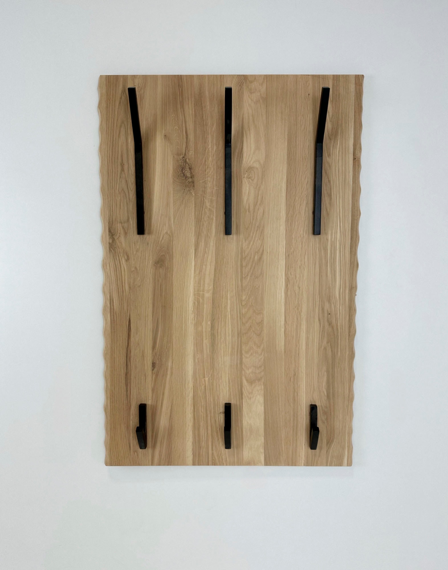 andas Garderobenpaneel "Belfort" B/T/H: 60/90/9 cm, aus Eichenholz, FSC zer günstig online kaufen