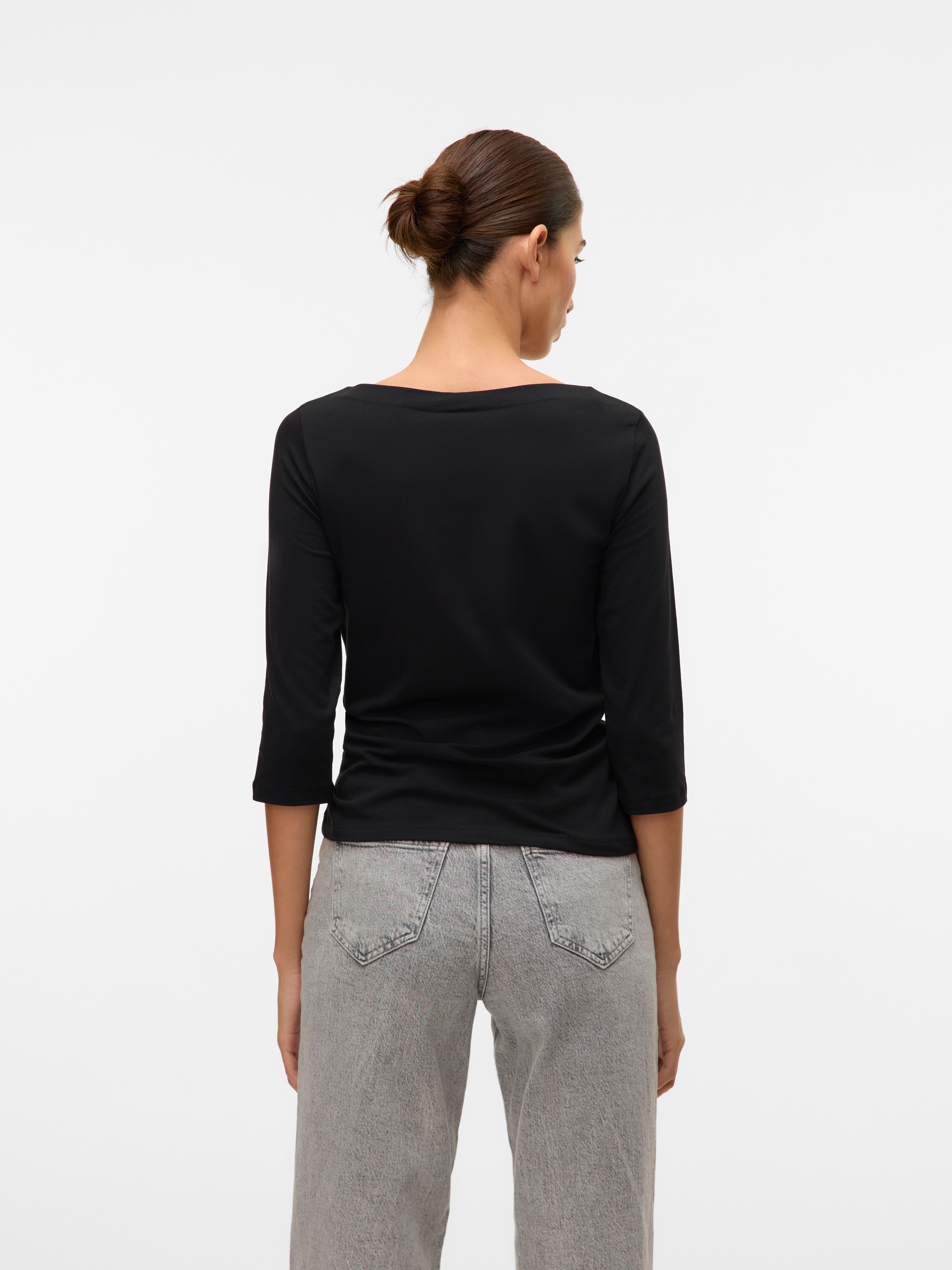 Thumbnail - Vero Moda "VMPANDA MODAL 3/4 TOP JRS NOOS" Baumwollmischung, regular fit