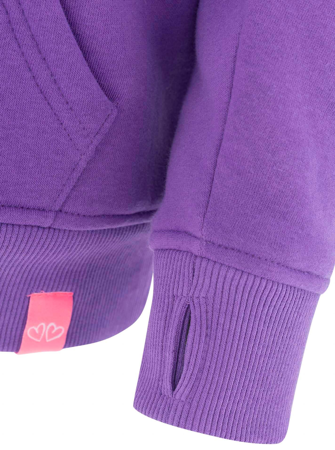 Zwillingsherz Hoodie »"Beach Club"«, Muschel-Motiv, Kapuze mit bunter Kordel, Kängurutasche
