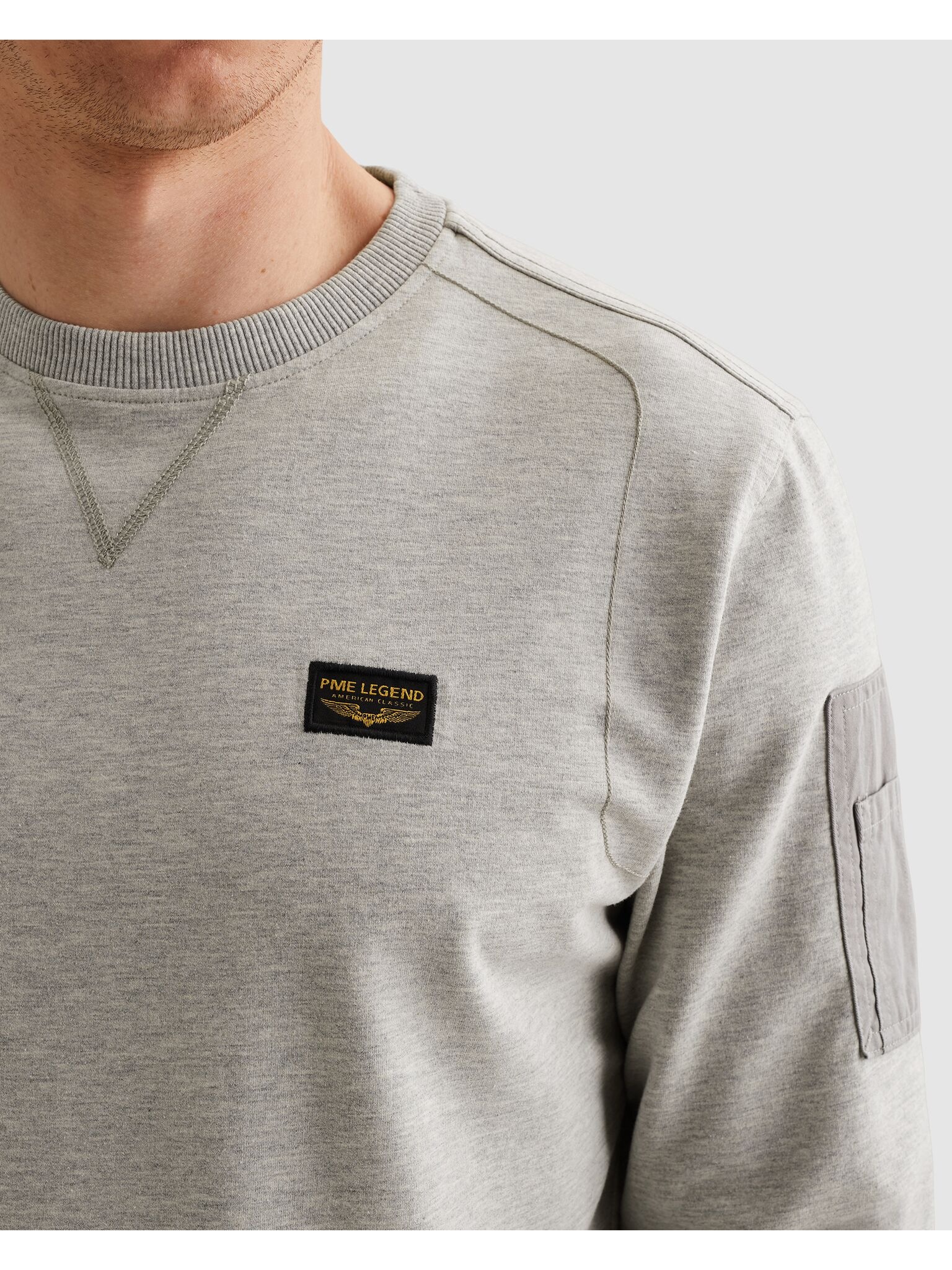 Thumbnail - PME LEGEND Sweatshirt "Airstrip sweat", mit Logo Stickerei
