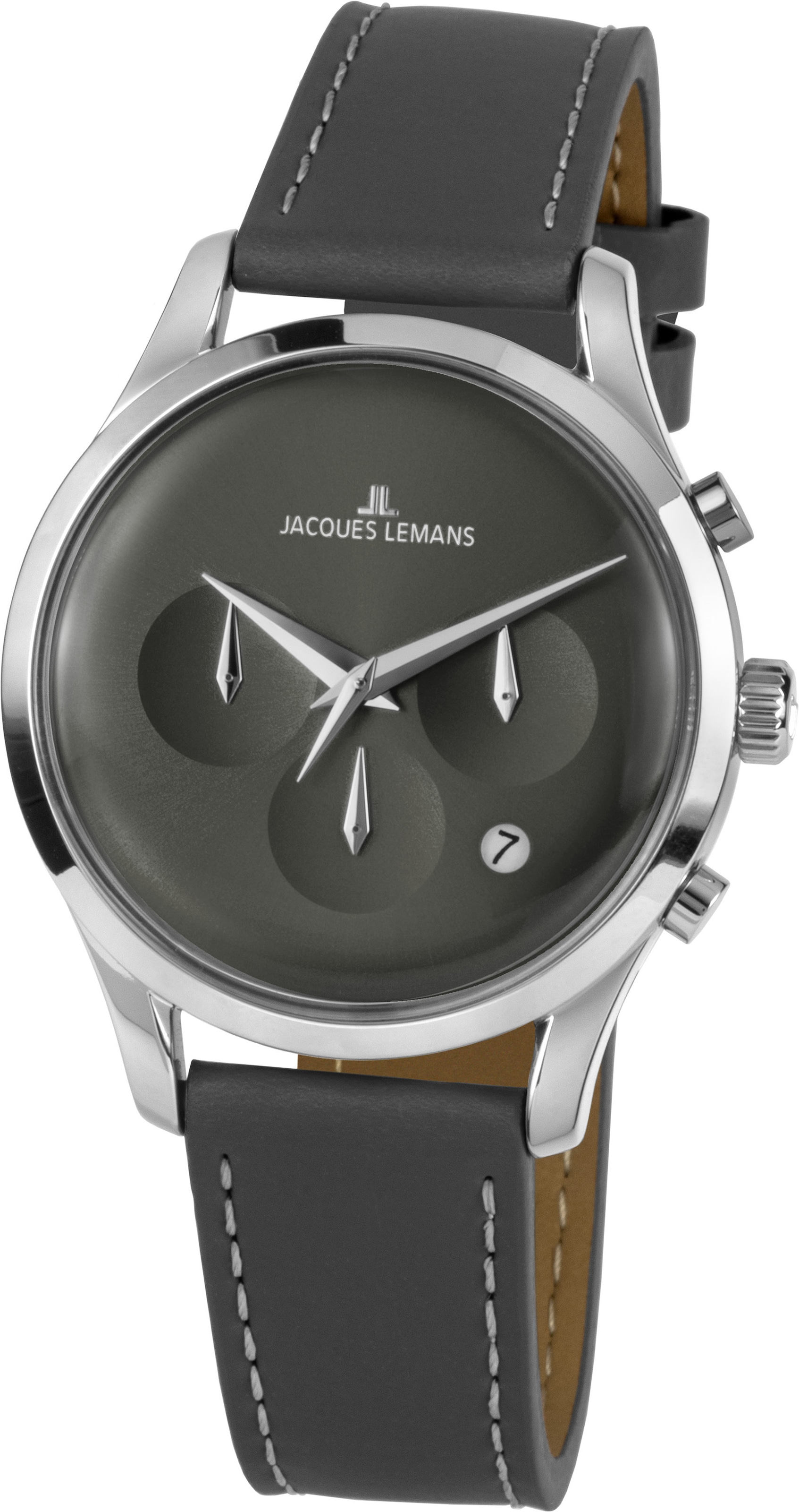 Jacques Lemans Chronograph »Retro Classic, 1-2067A«, Quarzuhr, Armbanduhr, Herrenuhr, Datum, Stoppfunktion