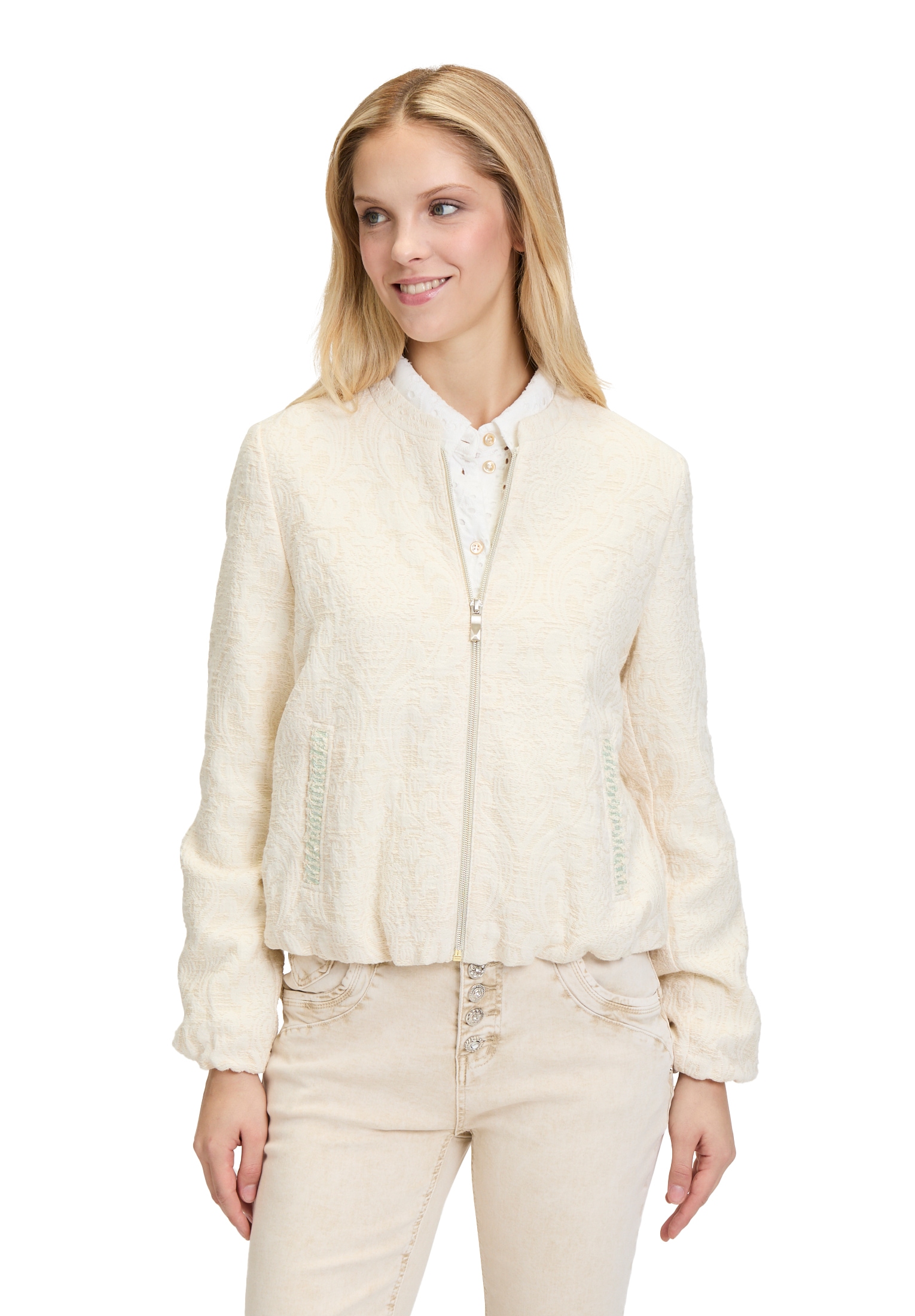 Cartoon Jackenblazer "Cartoon Damen Blouson mit Eingrifftaschen", Material günstig online kaufen