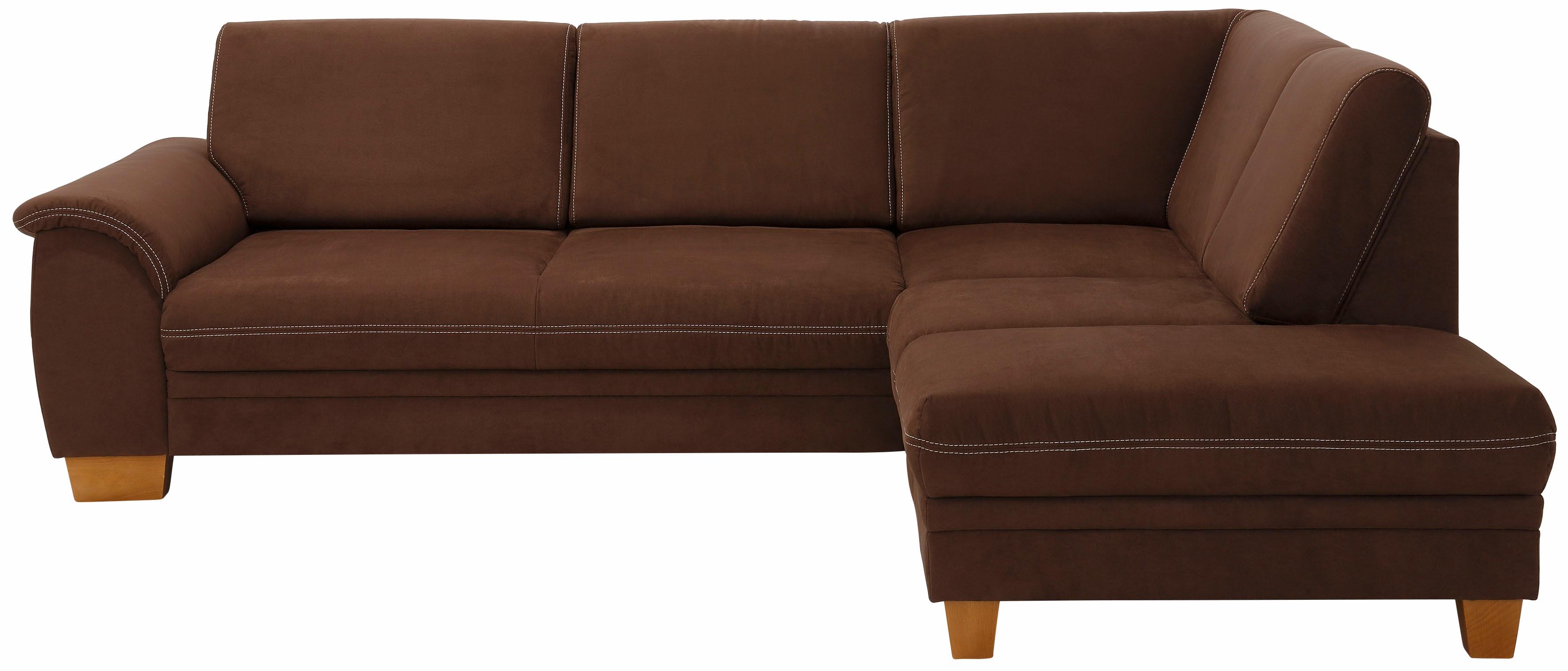 Thumbnail - Home affaire Ecksofa "Husum L-Form", mit Sitztiefenverstellung, Federkern-Polsterung und Kontrastnaht