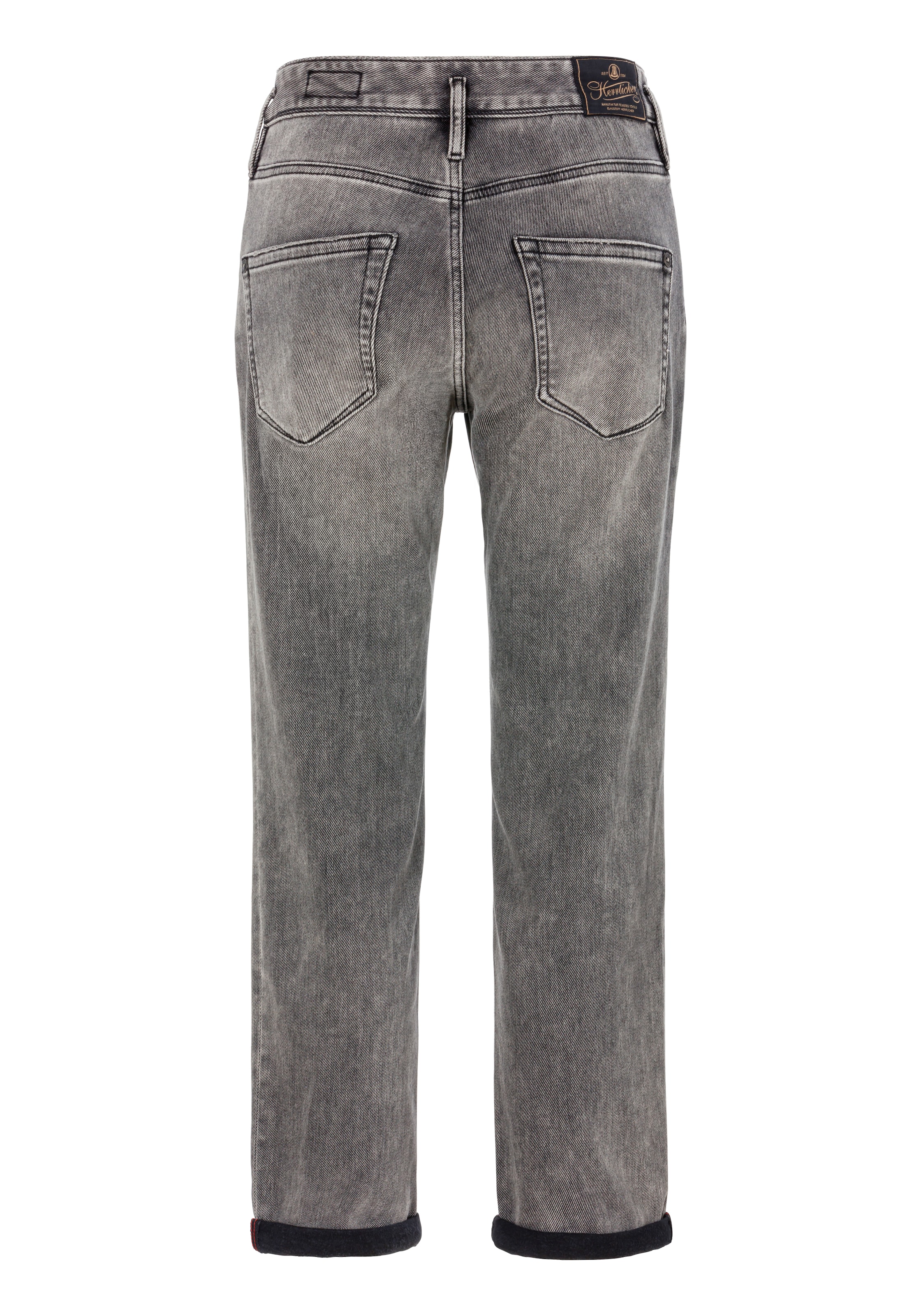 Herrlicher 5-Pocket-Jeans »Shyra Tap Organic Denim Brushed«, mit umgeschlagenem Saum