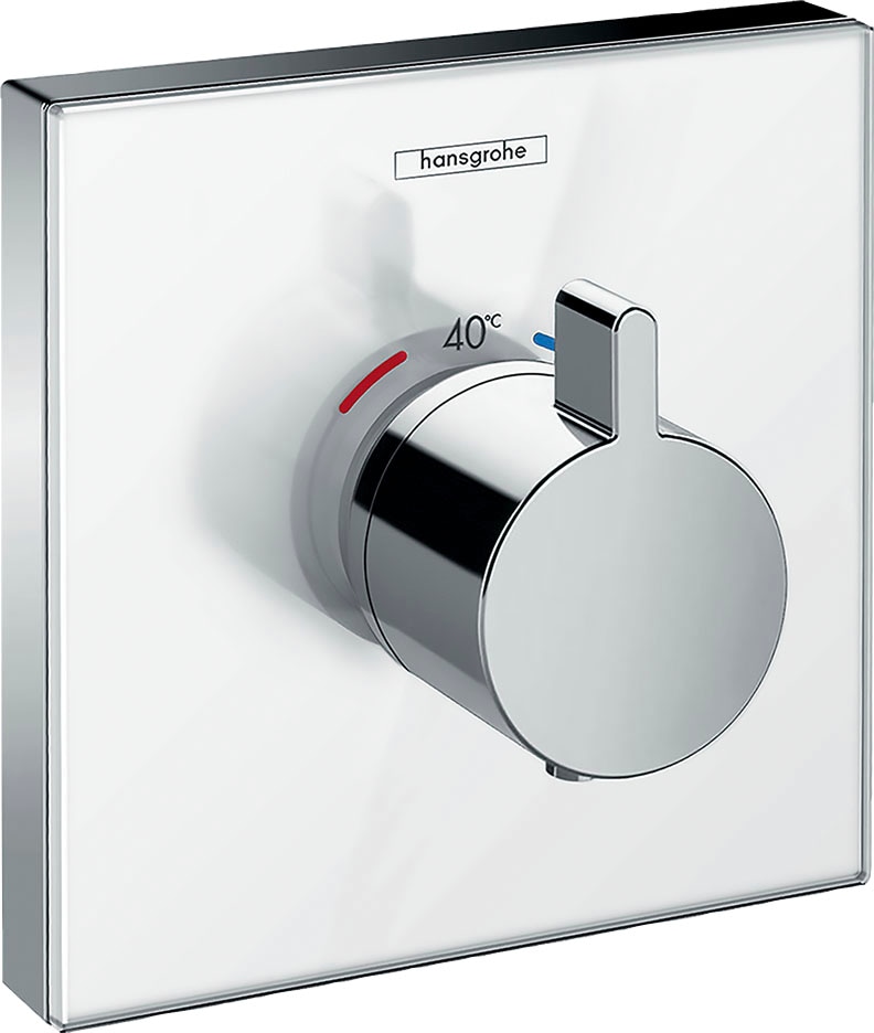 hansgrohe Brausethermostat "ShowerSelect", HighFlow Unterputz Weiß/chrom