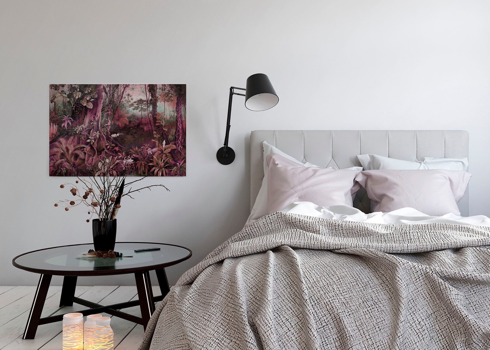 A.S. Création Leinwandbild »jungle«, Kunst-Gemälde-Kinder, (1 St.), Keilrahmen Bild Dschungel Wald Leinwand-Bild Wohnzimmer modern Kinder