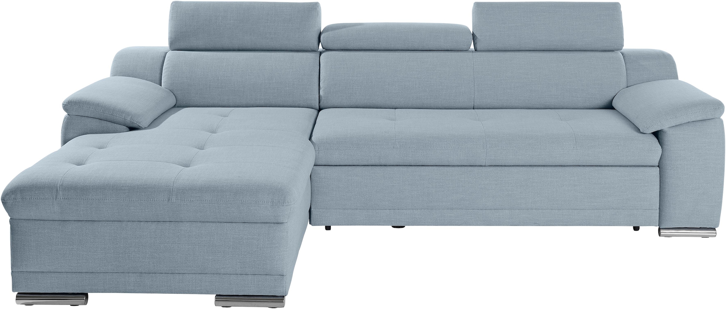 sit&more Ecksofa »Top Andiamo L-Form«, wahlweise mit Bettfunktion, inklusive Kopfteilverstellung