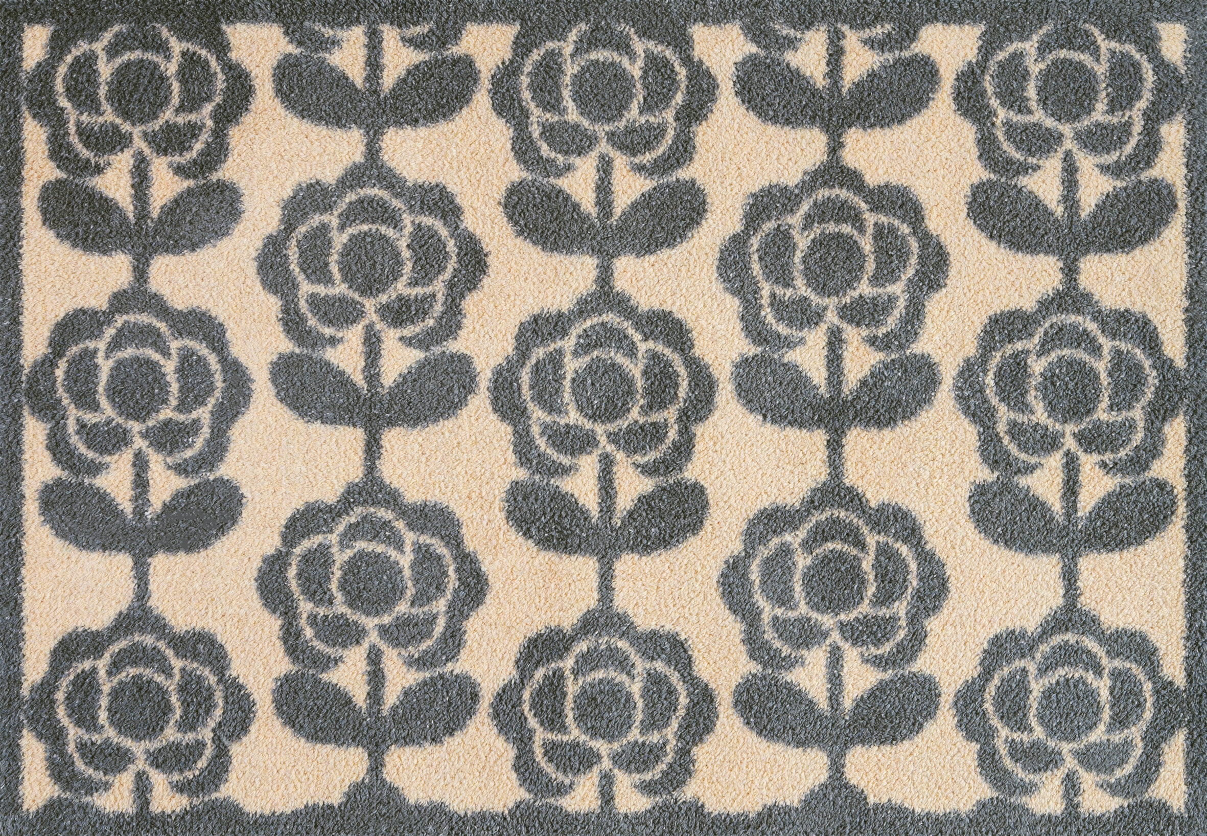 Turtle Mat Fußmatte "Pop Flowers Neutral" rechteckig 9 mm Höhe günstig online kaufen