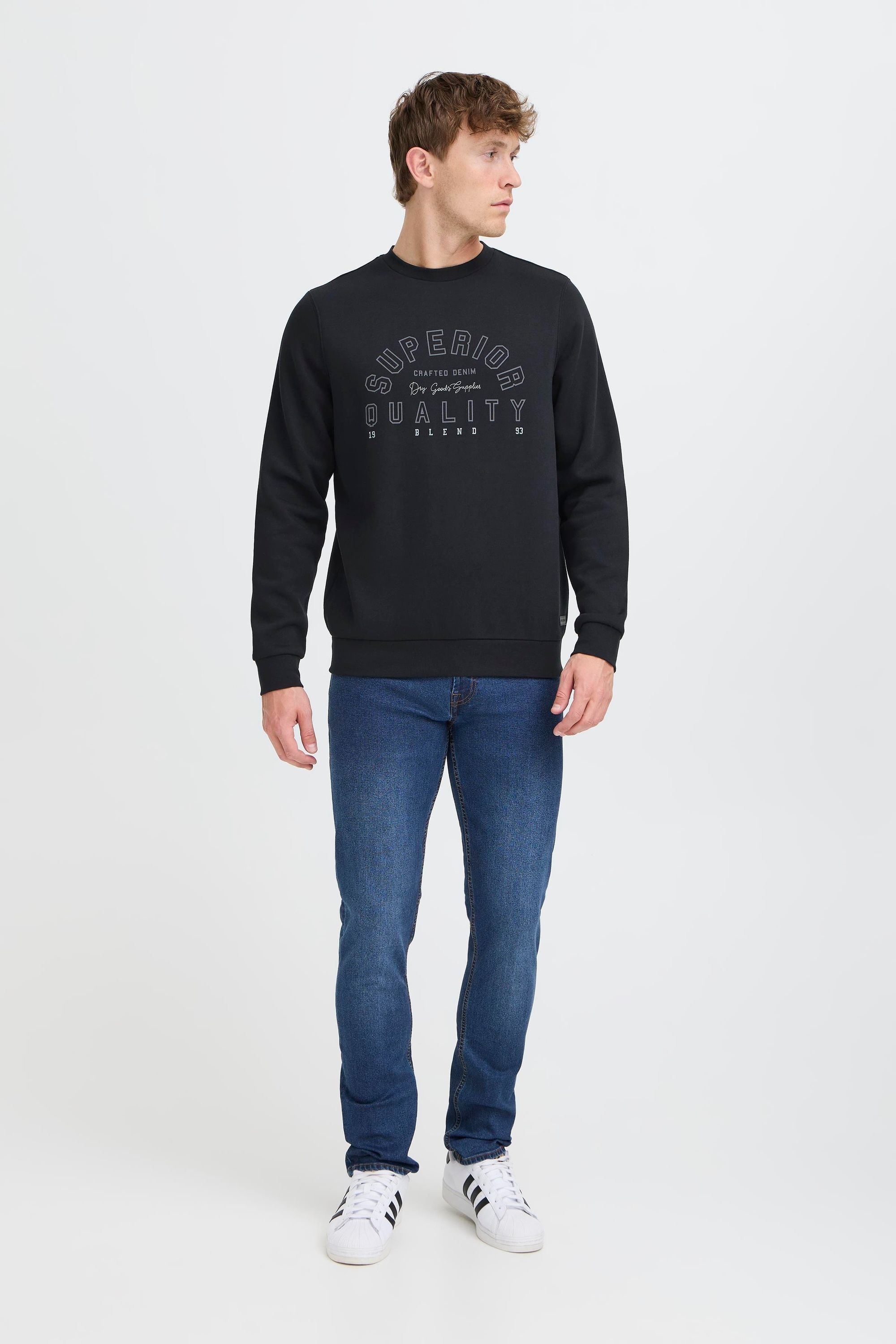 Blend Rundhalspullover »BHSunox« Lässiger Sweatpullover mit Print