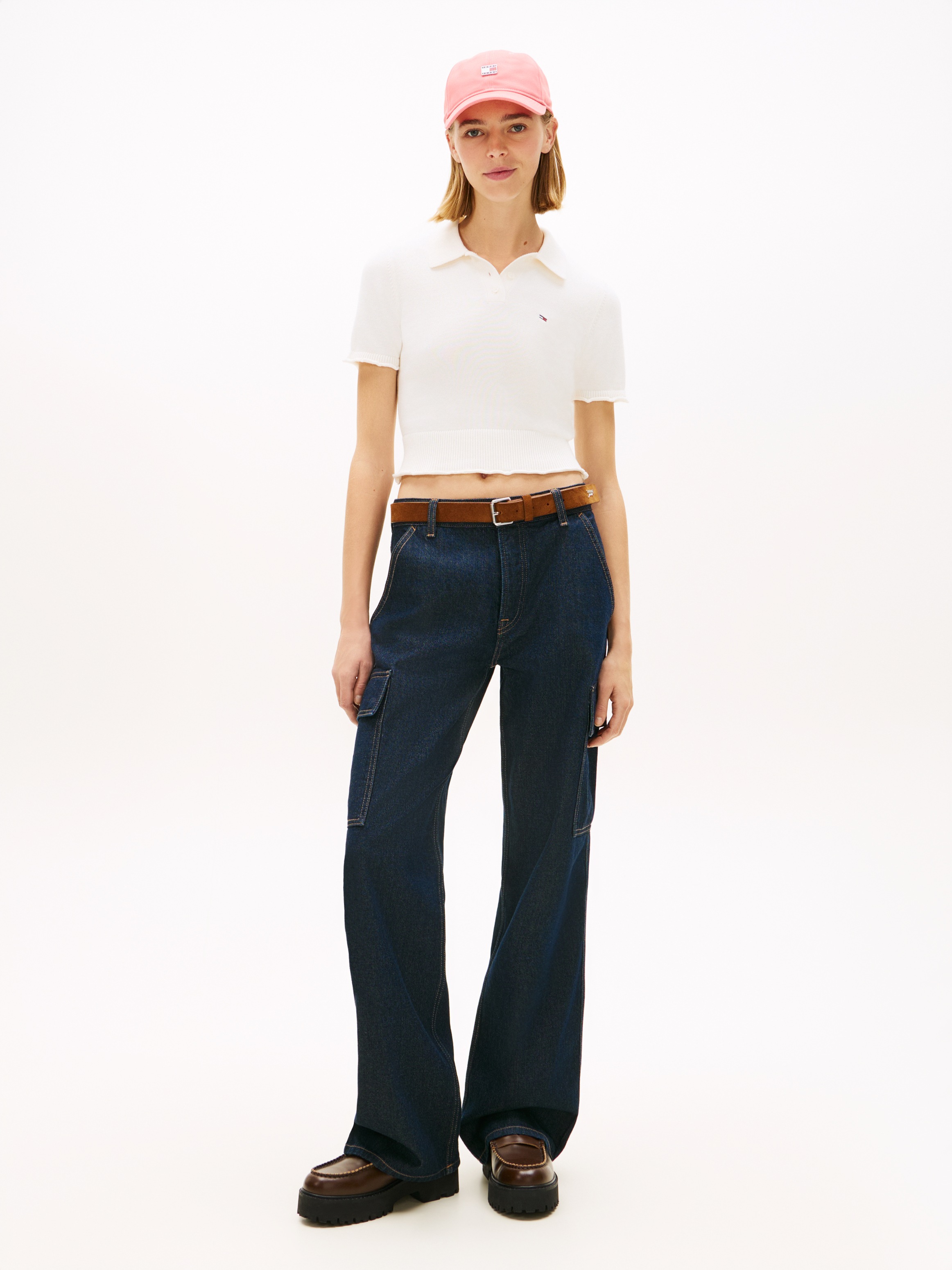 Thumbnail - Tommy Jeans Strickpullover "TJW LETTUCE POLO SWEATER"