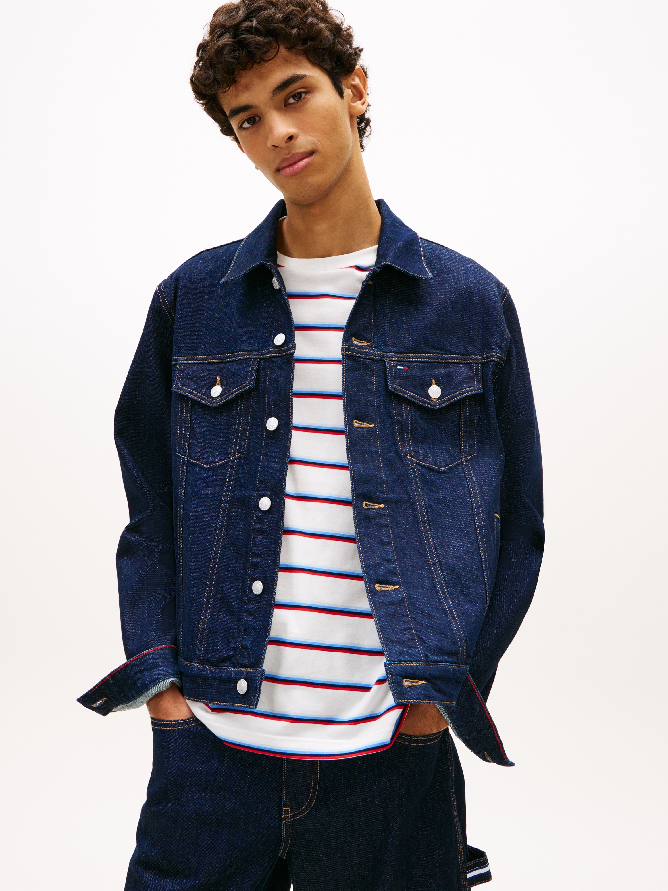 Tommy Jeans Jeansjacke "RYAN REGULAR" ohne Kapuze Regular fit mit praktisch günstig online kaufen
