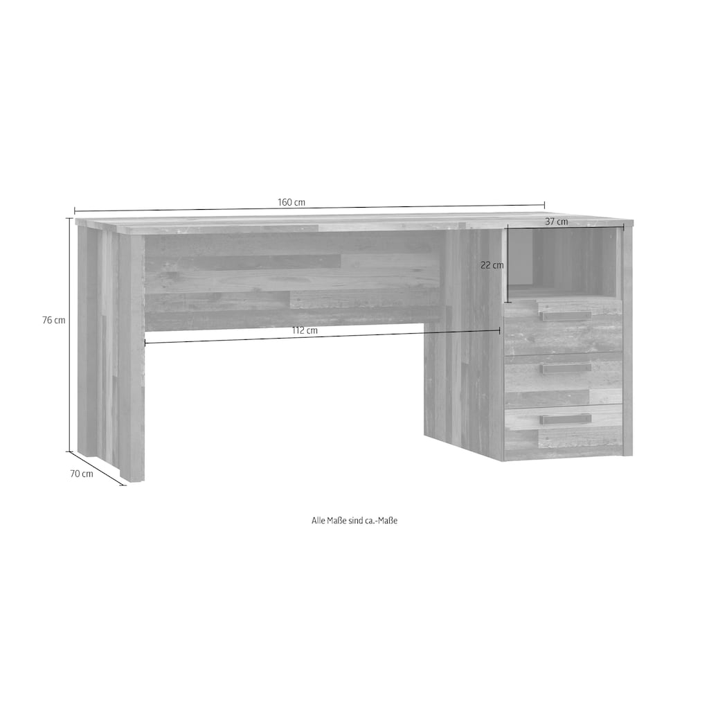 FORTE Schreibtisch »Clif«