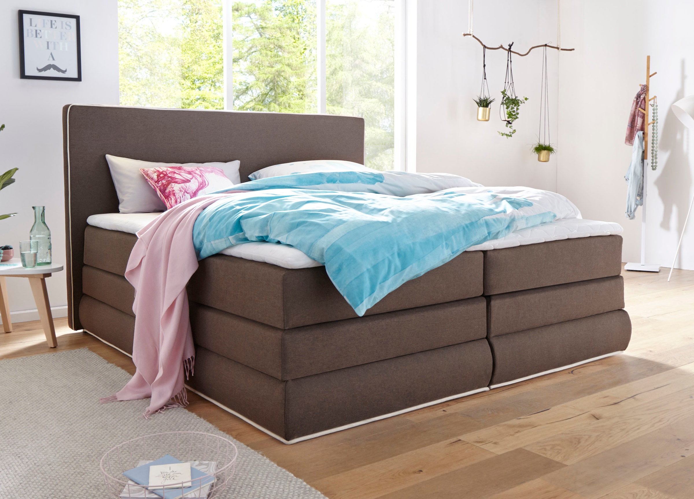 COLLECTION AB Boxspringbett "Ninoni mit Kaltschaummatratze", inkl. Bettkast günstig online kaufen