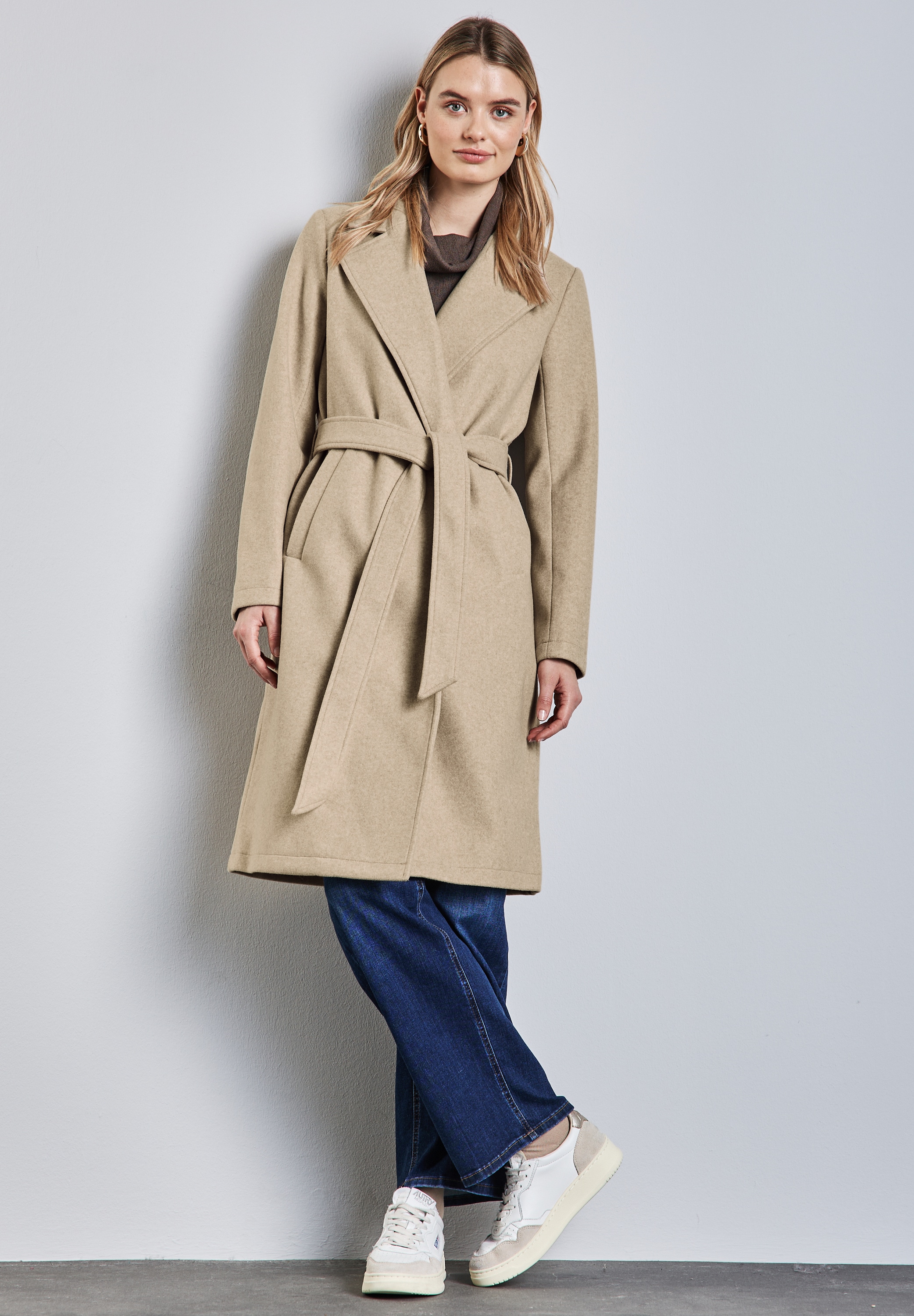 STREET ONE Kurzjacke, mit Gürtel zum Taillieren