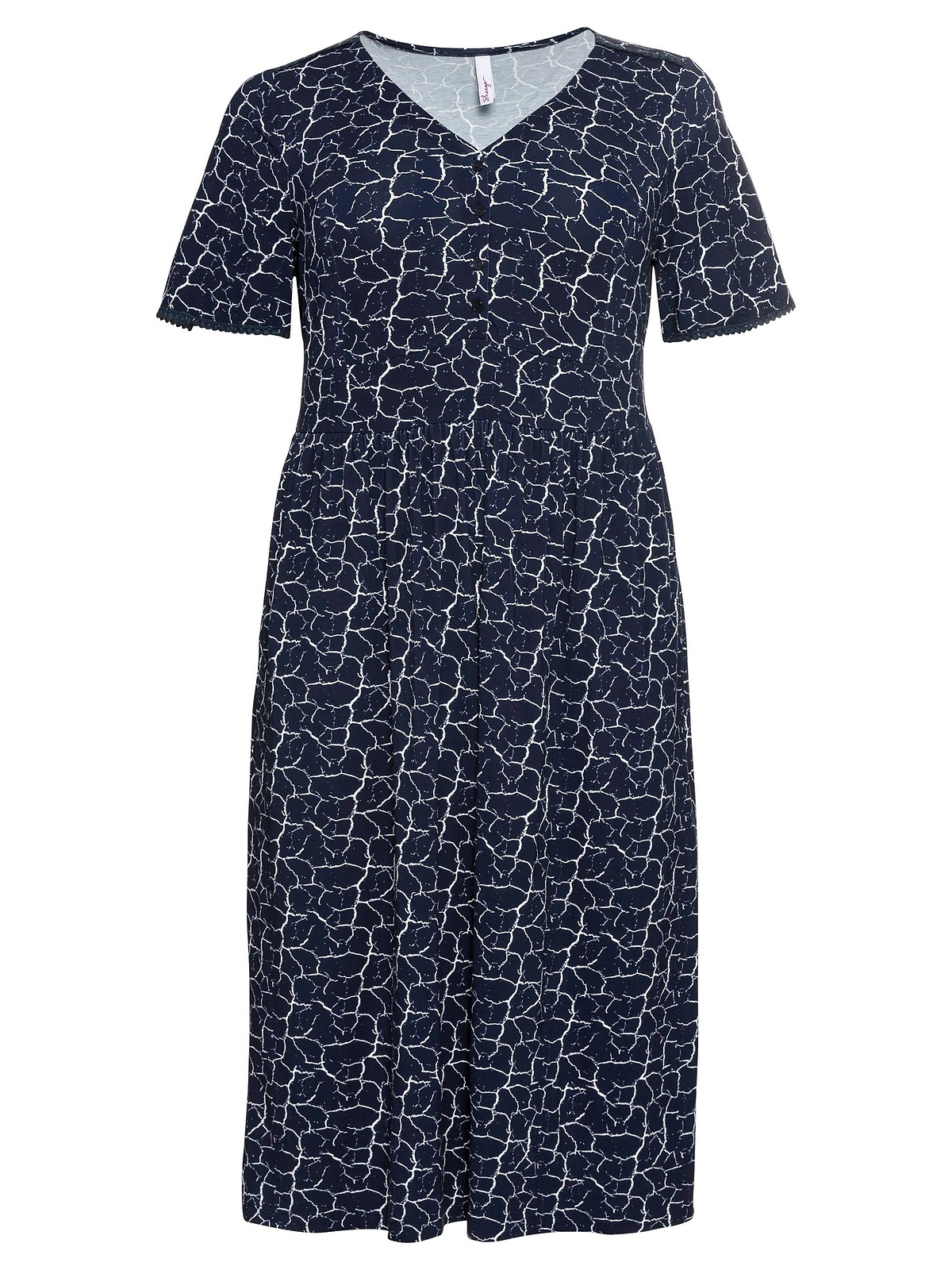 Sheego Jerseykleid »Große Größen«, in Midilänge, mit Alloverprint