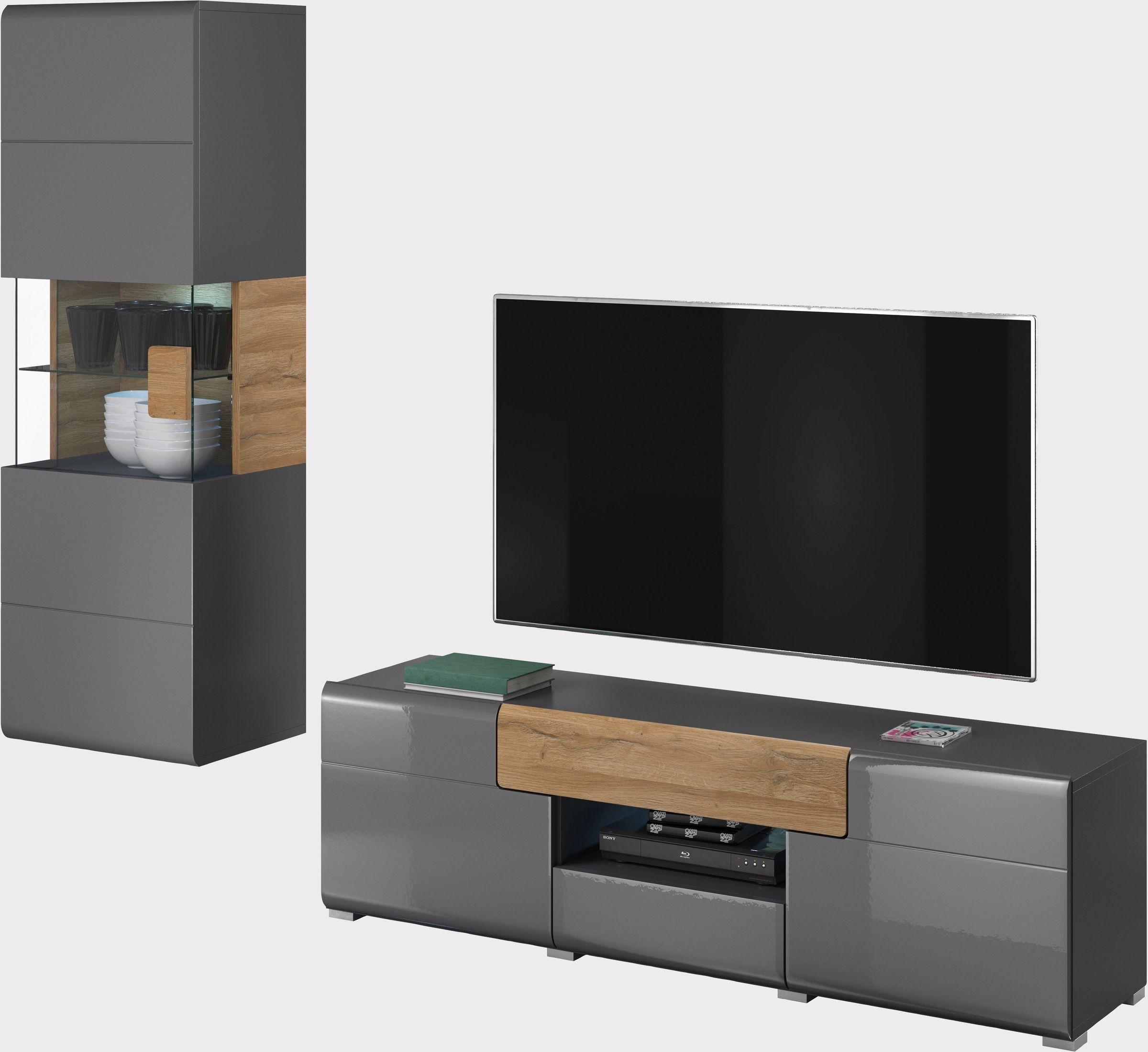 OTTO home Wohnwand "Toledo" 2 Stk. tlg. günstig online kaufen