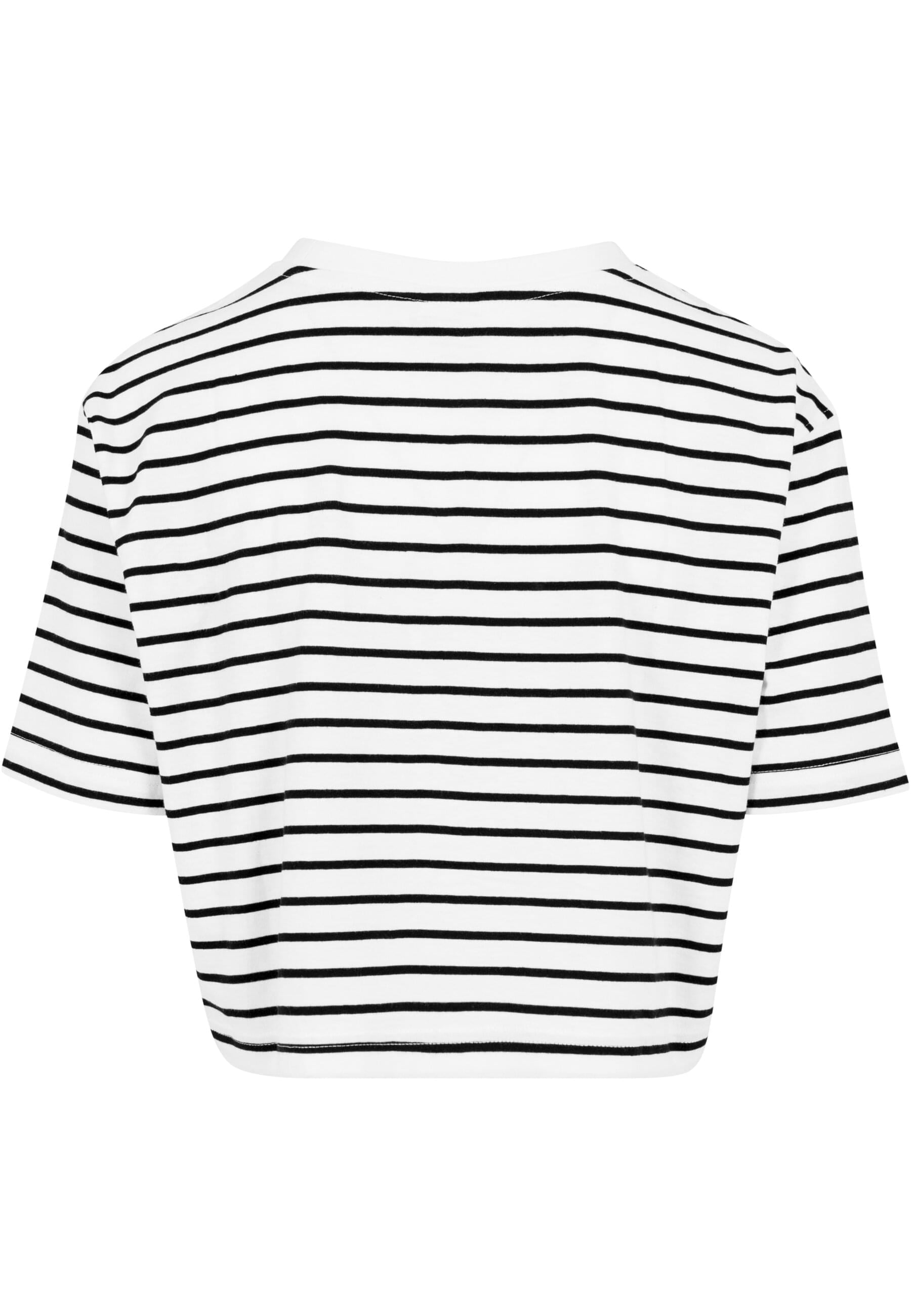 URBAN CLASSICS Kurzarmshirt »Urban Classics Damen Ladies Short Striped Oversized Tee«, (1 tlg.)