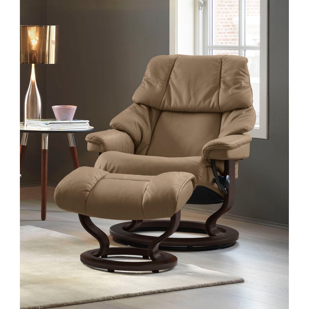 Stressless® Relaxsessel »Reno«, (Set, Relaxsessel mit Hocker)