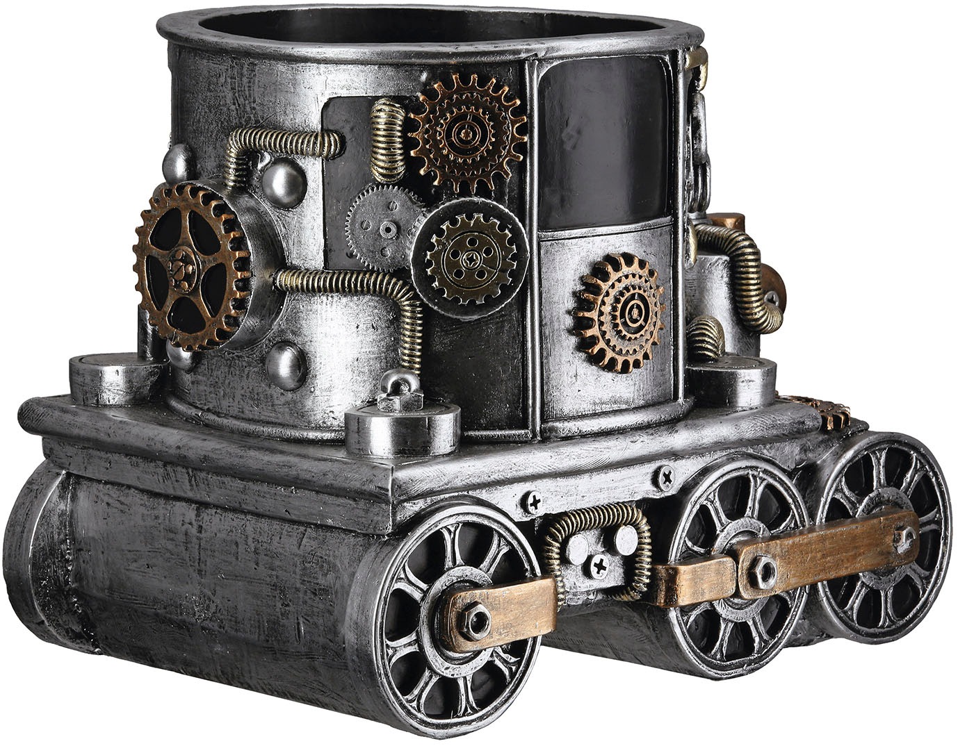 GILDE Übertopf »Übertopf Lokomotive Steampunk Engine planter«