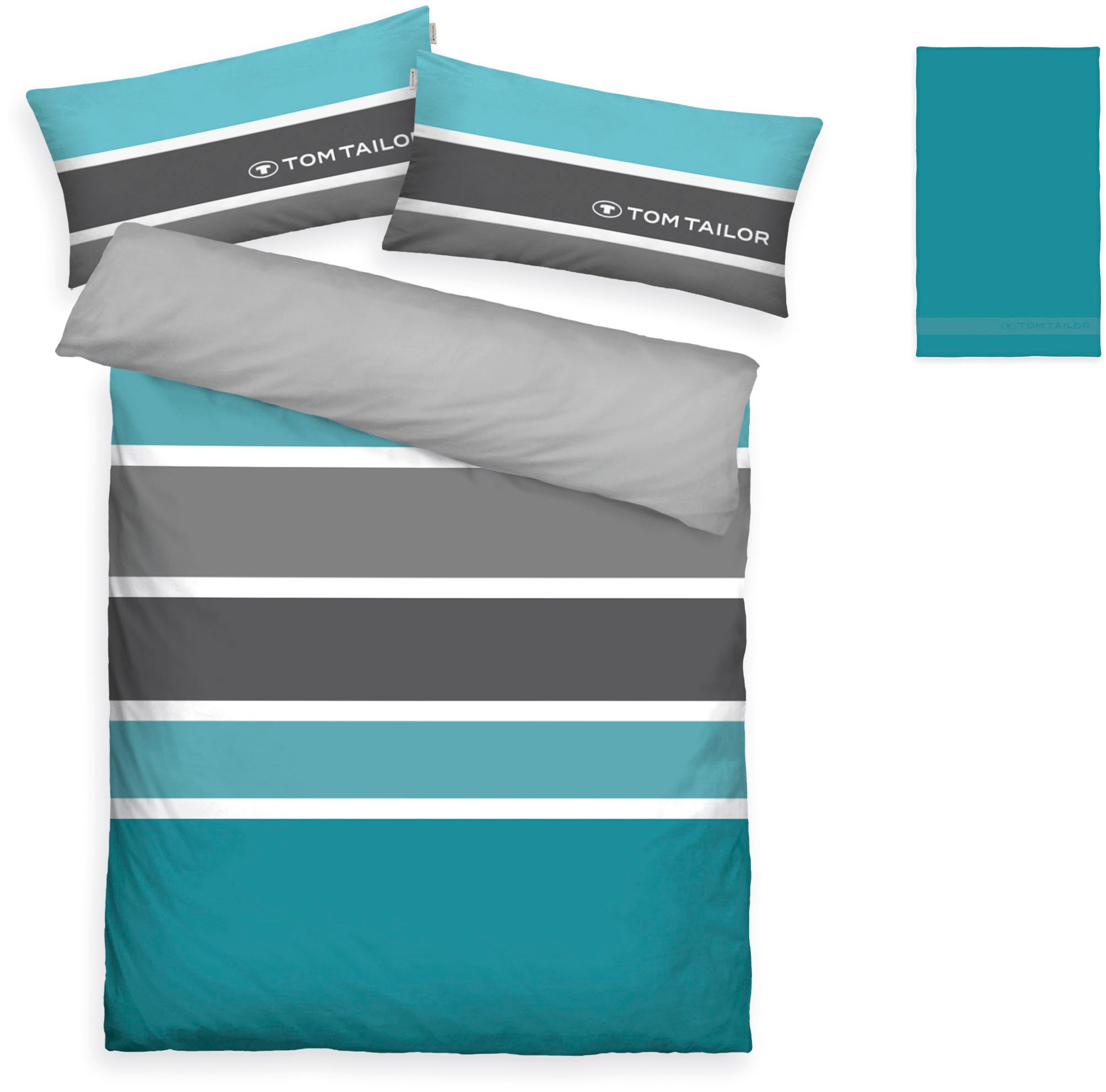 TOM TAILOR HOME Bettwäsche "Felix in Gr. 135x200 oder 155x220 cm" 3 Stk. mi günstig online kaufen