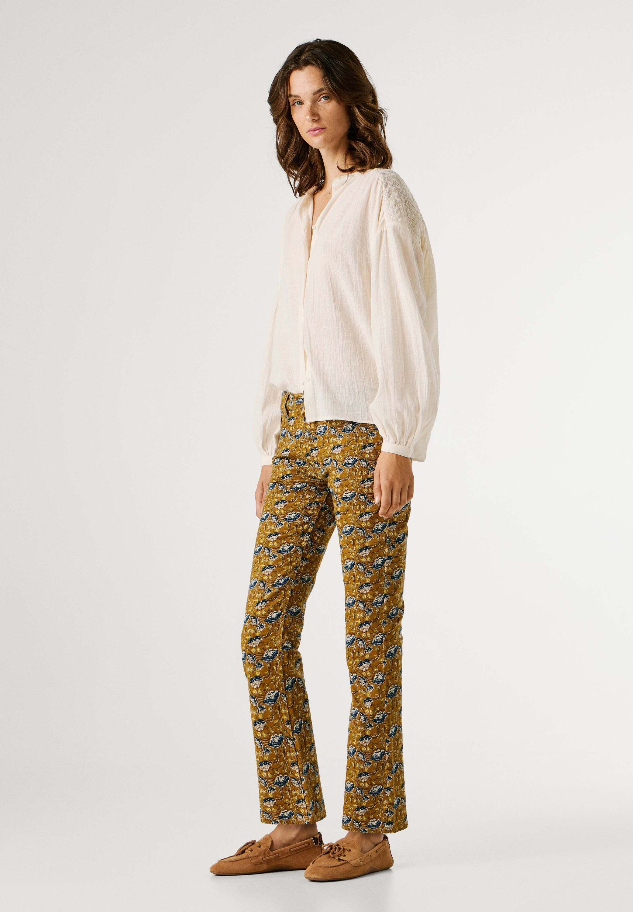 Pepe Jeans Funktionshose »trousers MID WAIST KICK FLARE FREDJA«