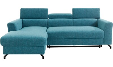 CALIZZA INTERIORS Ecksofa »Moli 2«, Bettkasten, Schlaffunktion,  Kopfteilverstellung, Sitztiefenverstellung | BAUR