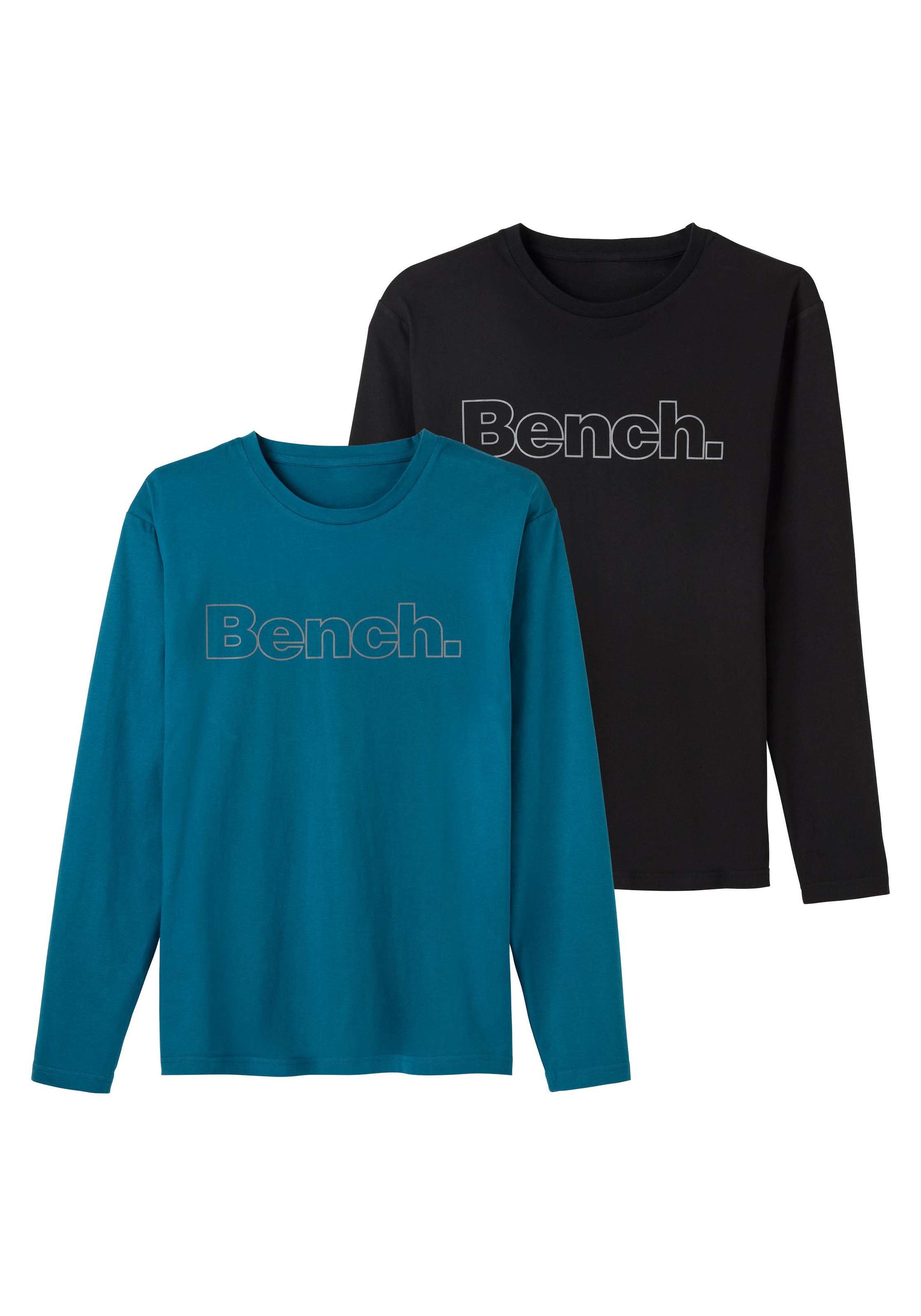 Bench. Loungewear Langarmshirt, (2 vorn tlg.), | Print mit Bench. ▷ BAUR kaufen