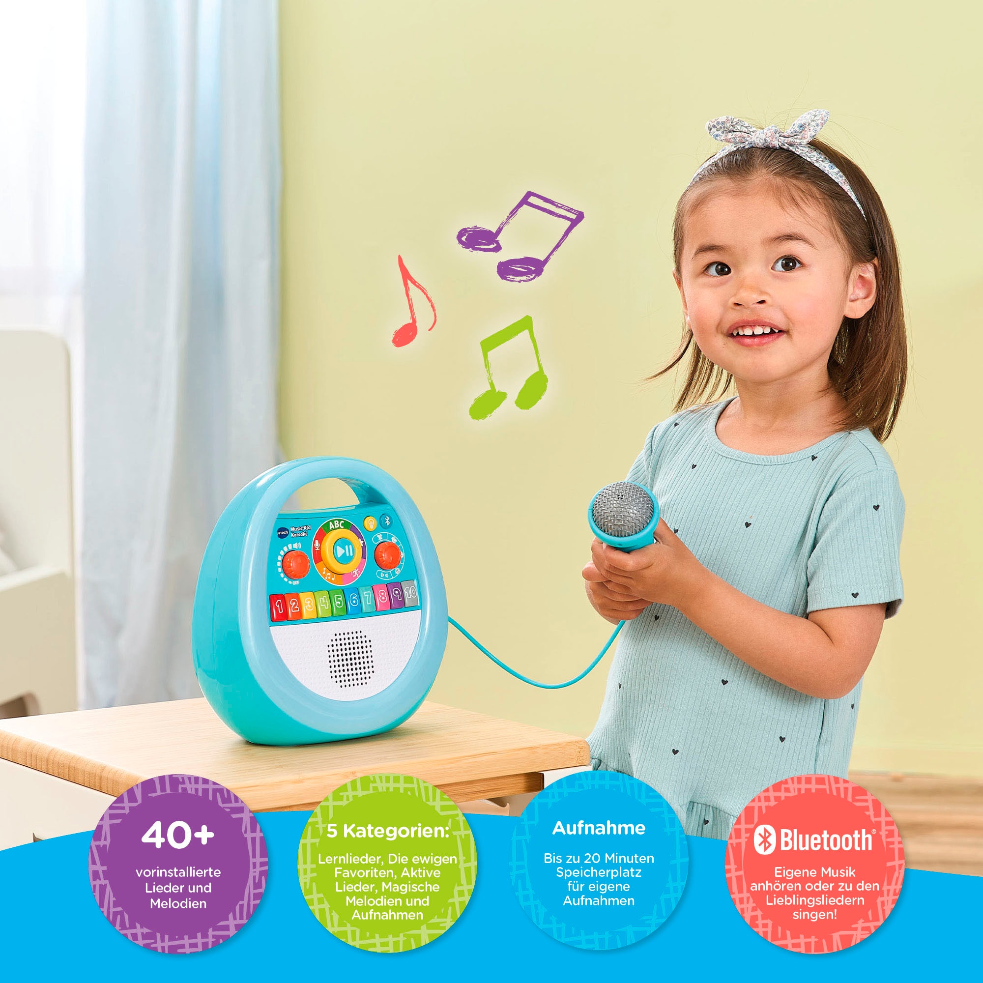 Vtech® Lernspielzeug »Mein erster Musik-Player - Karaokespaß« mit Licht und Sound