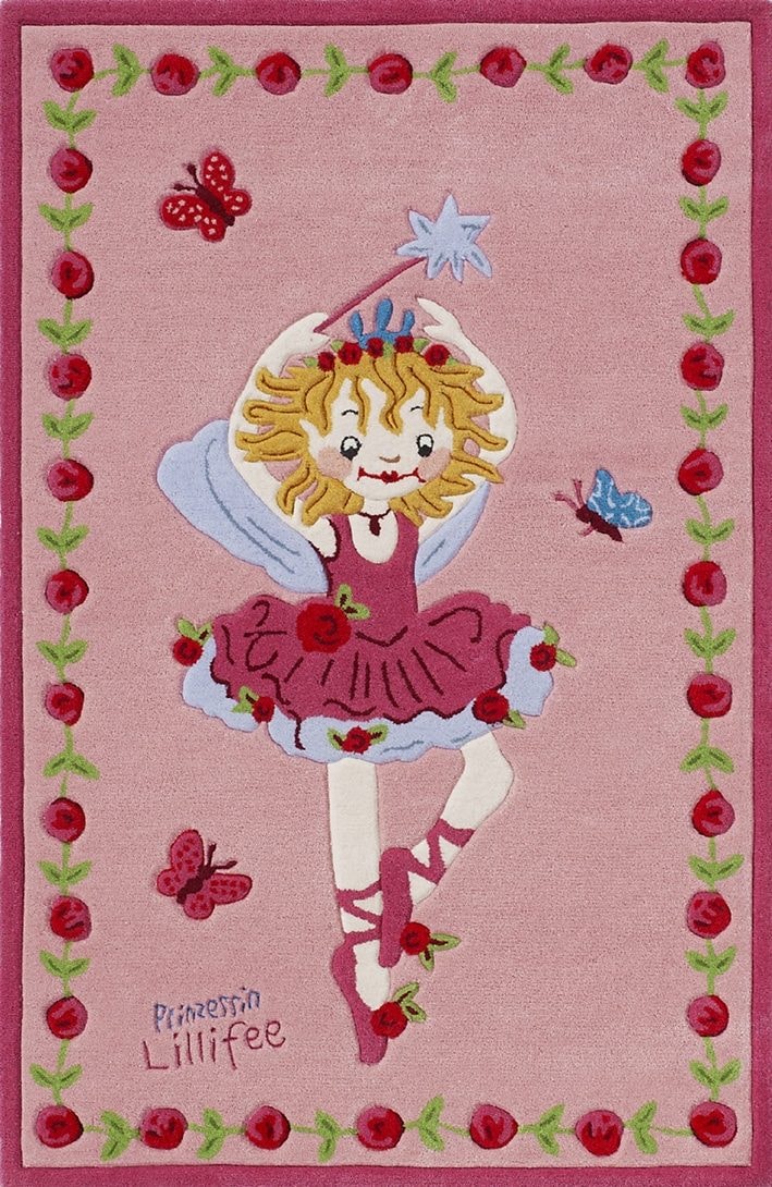 Prinzessin Lillifee Kinderteppich "LI-2200-01", rechteckig, Konturschnitt, brillante Farben, Kinderzimmer