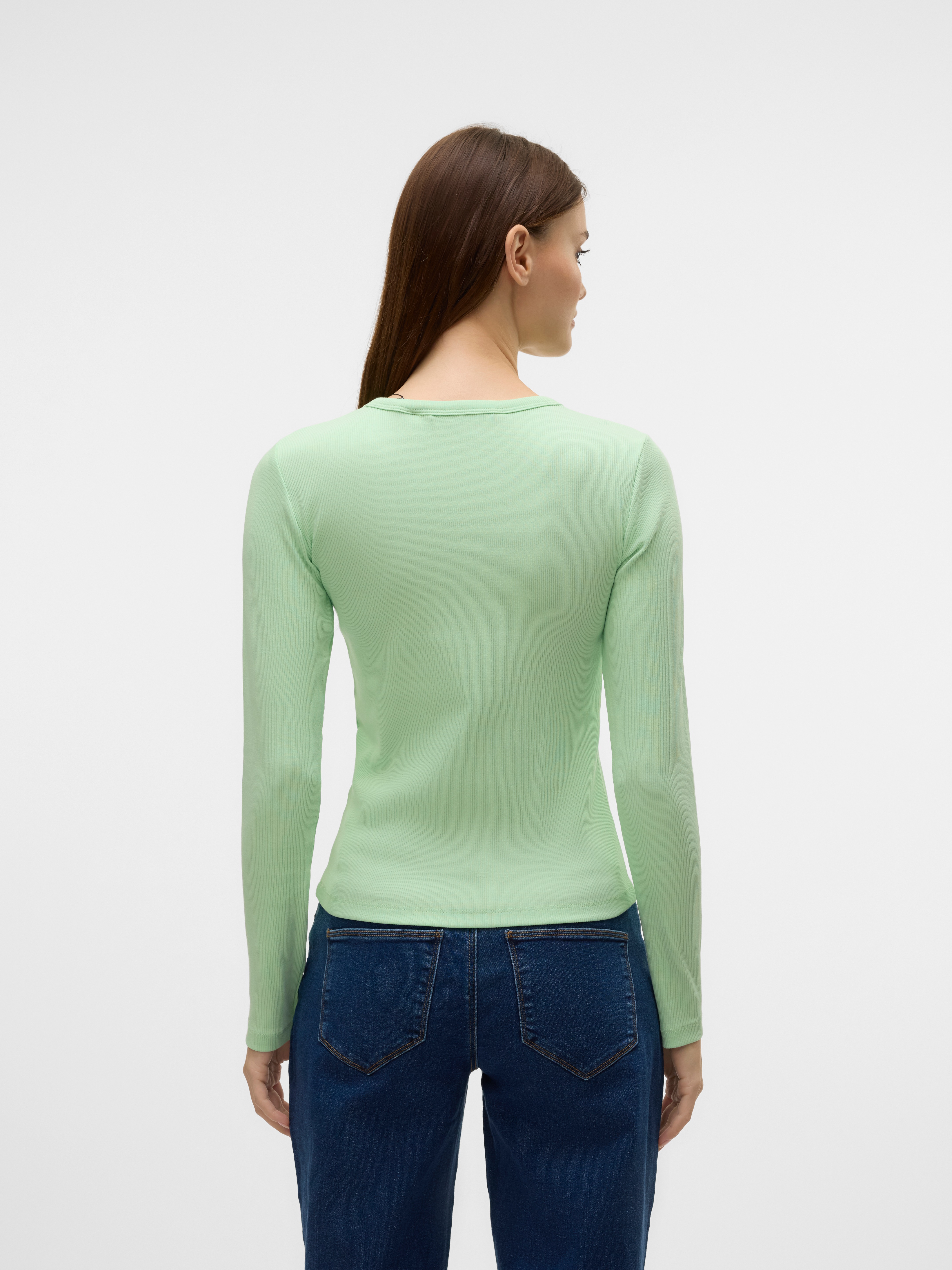 Thumbnail - Vero Moda Langarmshirt "VMCHLOE LS SHORT TOP JRS NOOS" Baumwollmischung