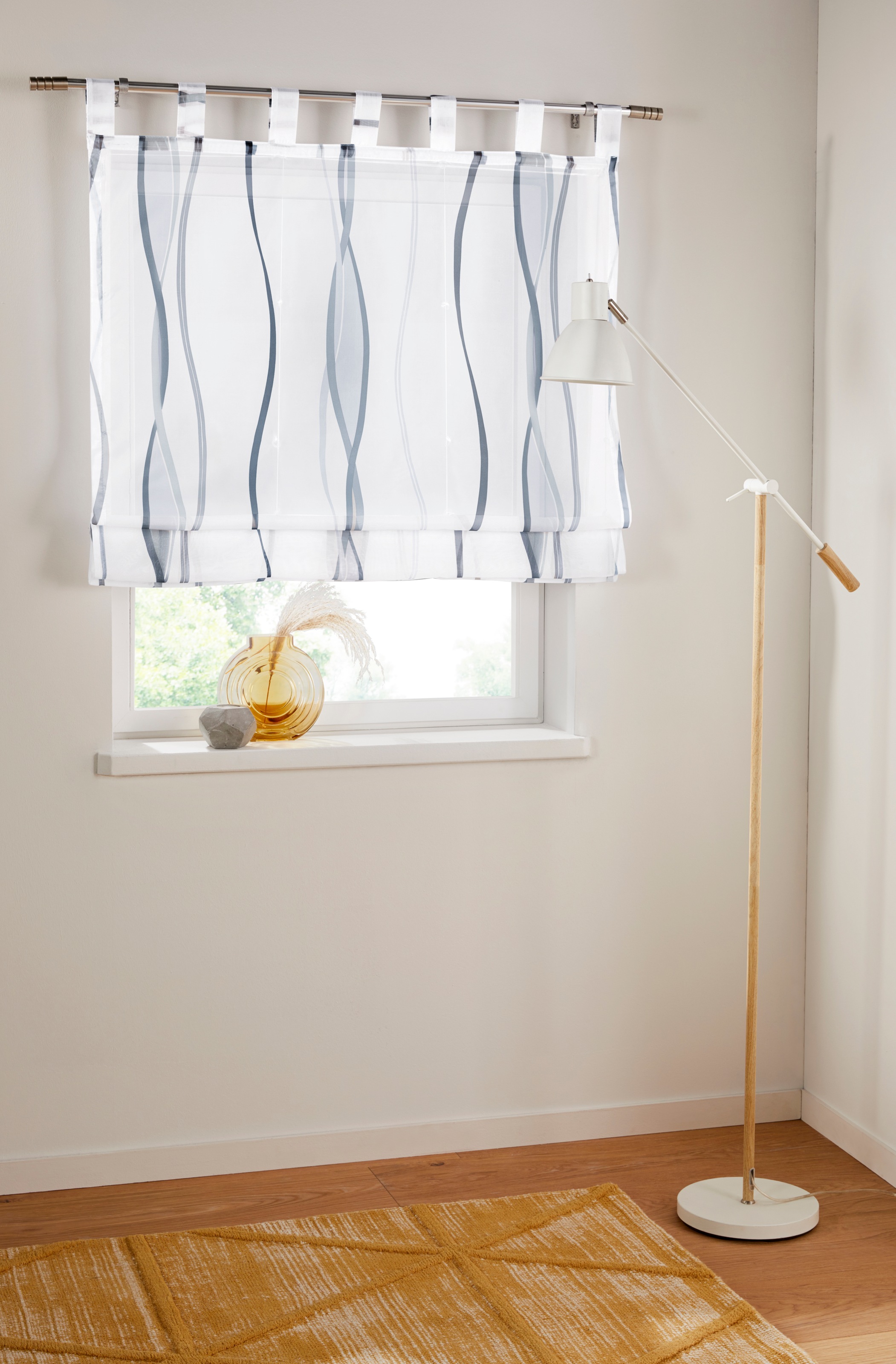 OTTO home Raffrollo "Dimona" mit Schlaufen Transparent, Voile, Polyester günstig online kaufen