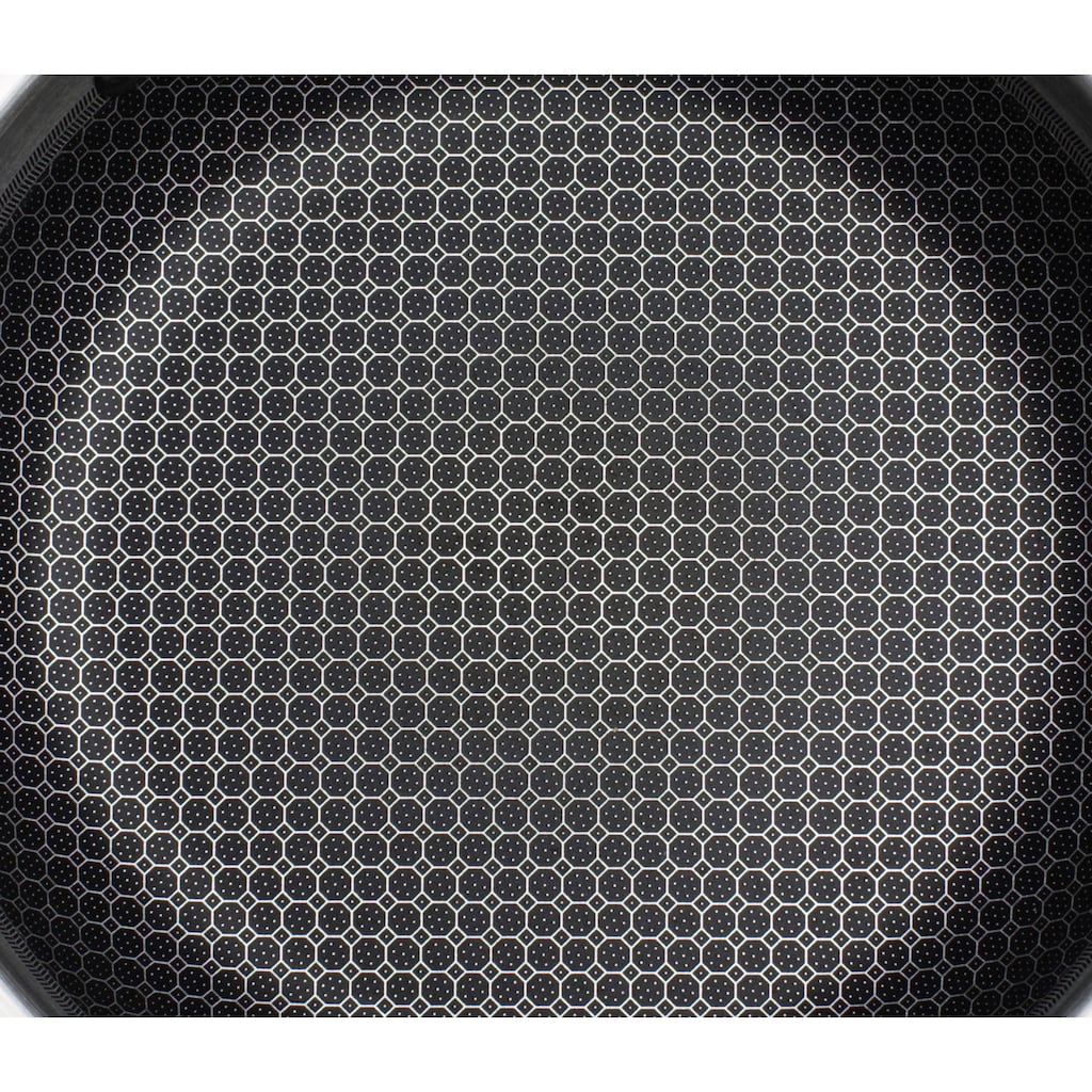 GSW Servierpfanne »Inoxxa Black Ø 28 cm«, Edelstahl, Dreischicht-Material mit Antihaft-Versiegelung,Wabenstruktur,Induktion