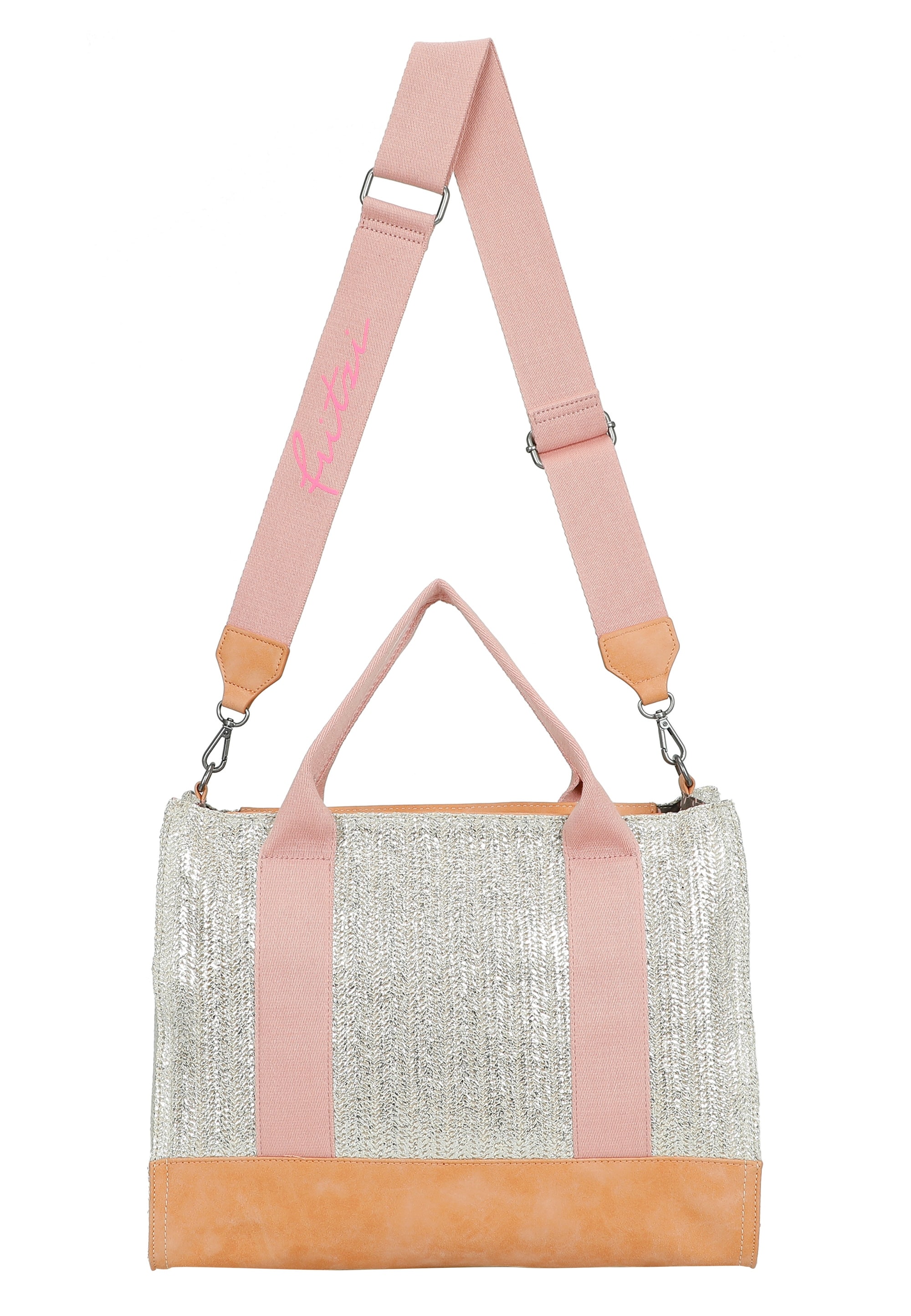 Fritzi aus Preußen Schultertasche »Tote Bag Limited Painted Straw«, mit abnehmbarem Brillenetui