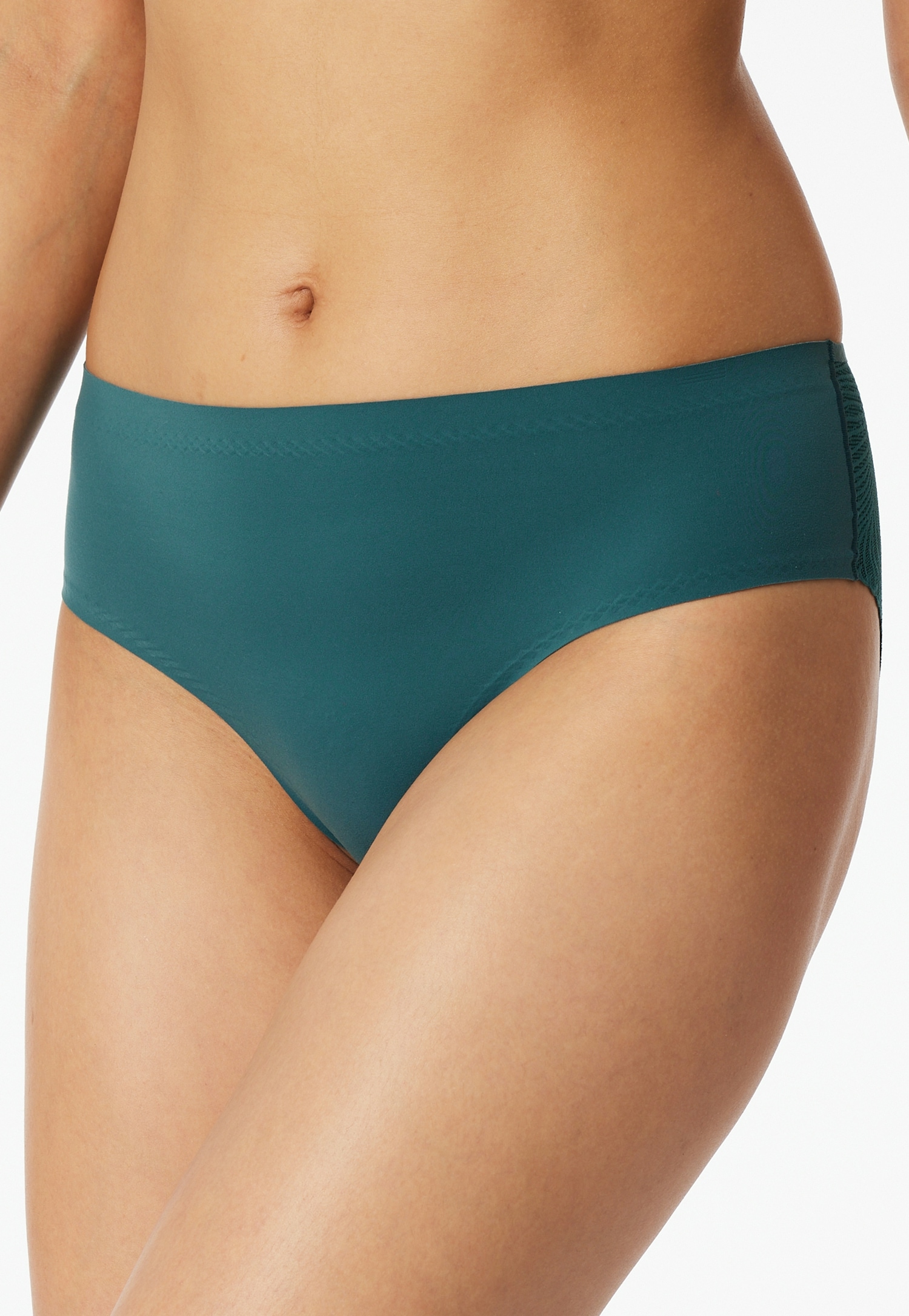 Schiesser Taillenslip "Invisible Soft Lace" 0, Single Jersey, Lasercut-Abschlüsse, Spitzeneinsatz hinten