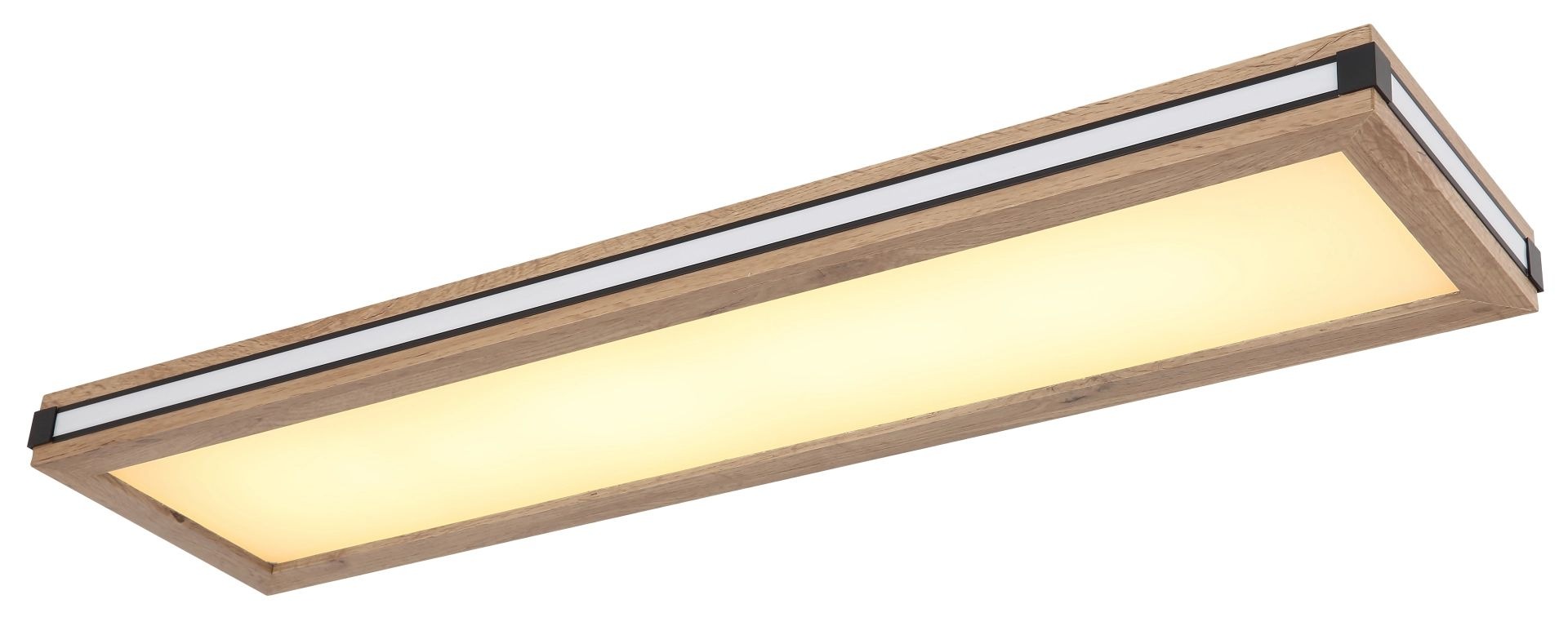 GLOBO LIGHTING LED Deckenleuchte »CARLA«, Leuchtmittel LED-Modul | LED fest integriert, Rechteckige Deckenlampe, mehrere Schalt- Leuchtkombinationen