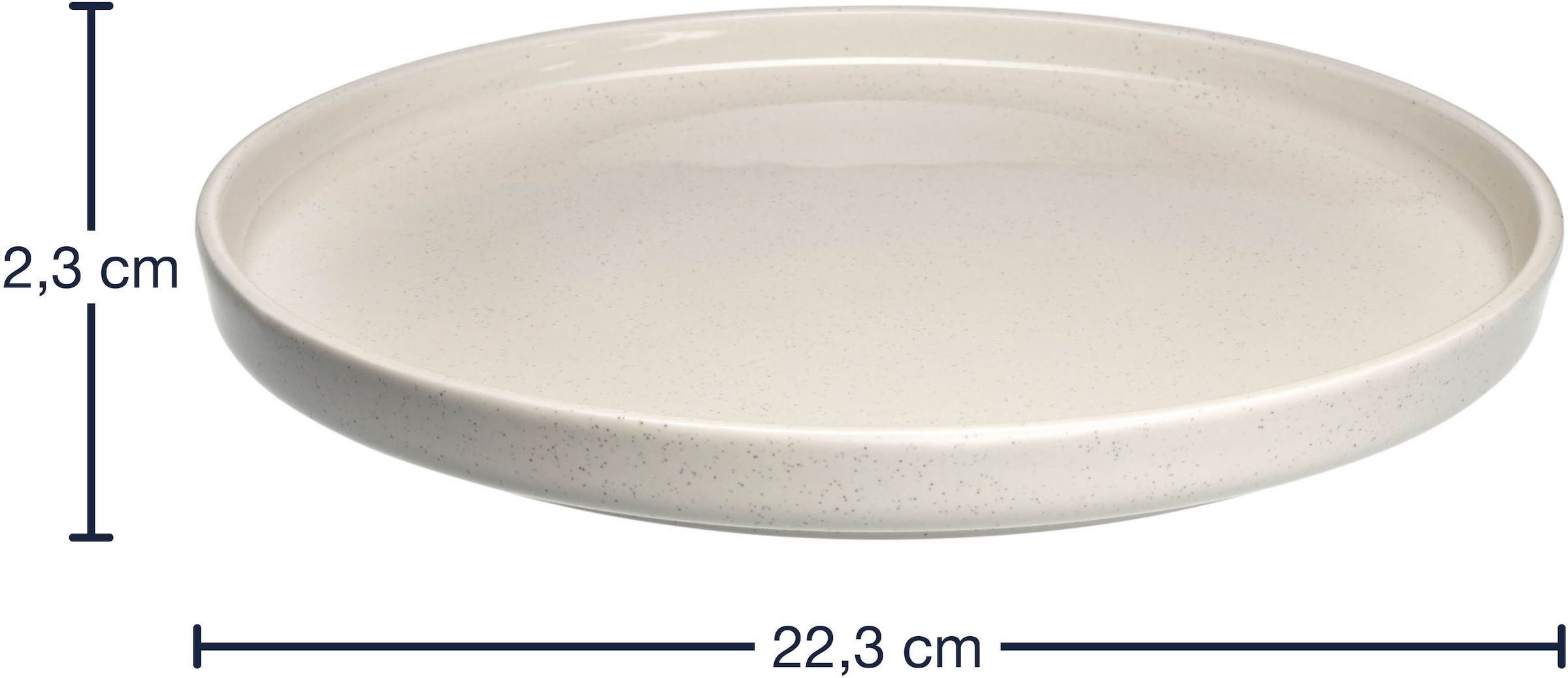 LEONARDO Teller-Set »Speiseteller ROMA, Keramikteller, ca. 22 cm, 6-teilig«, (Set, 6 tlg.), Geschirr-Set, Service, spülmaschinengeeignet