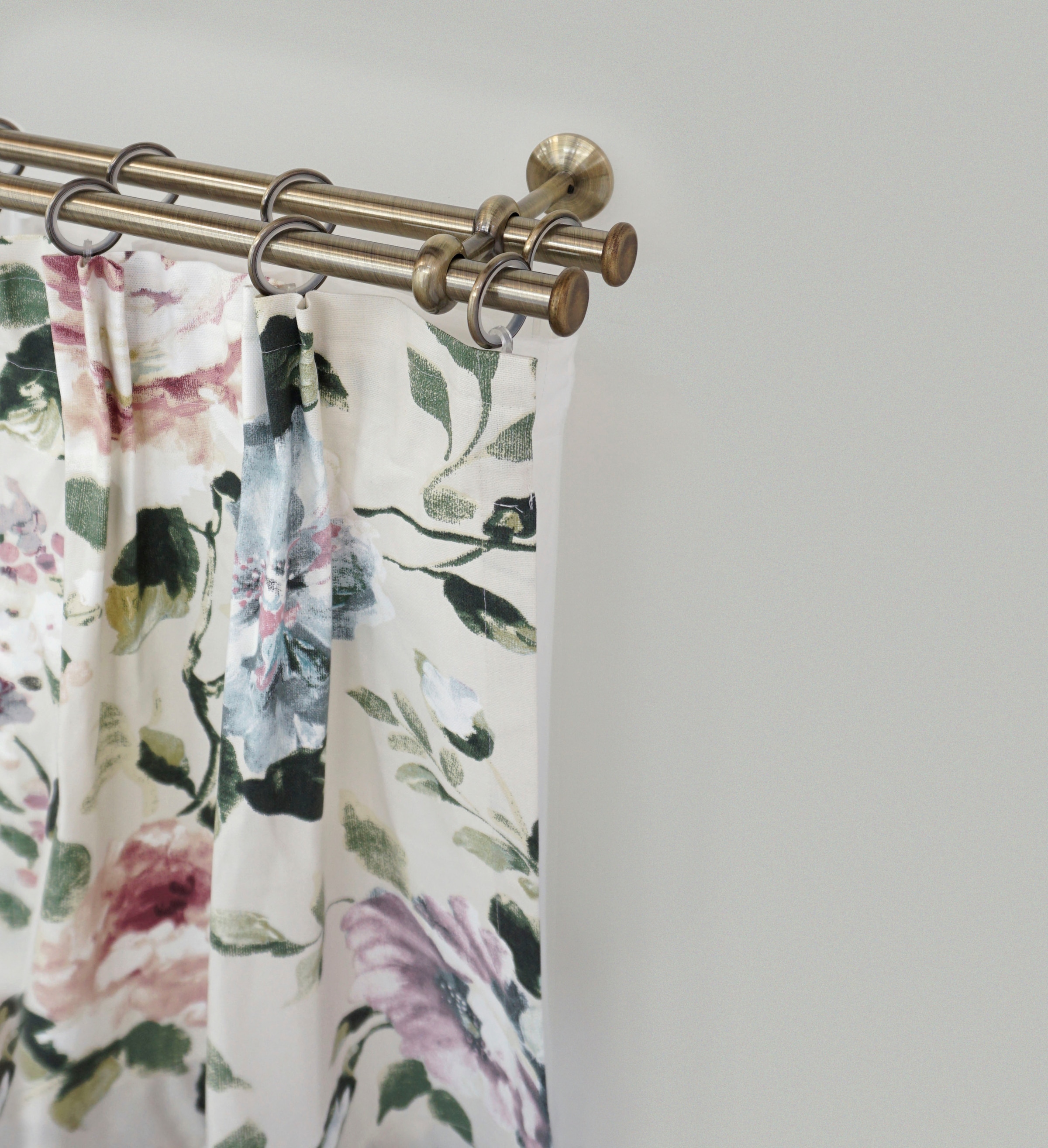 GARESA Gardinenstange "ESPERANCA" Ø 16 mm 2 läufig-läufig Wunschmaßlänge ru günstig online kaufen