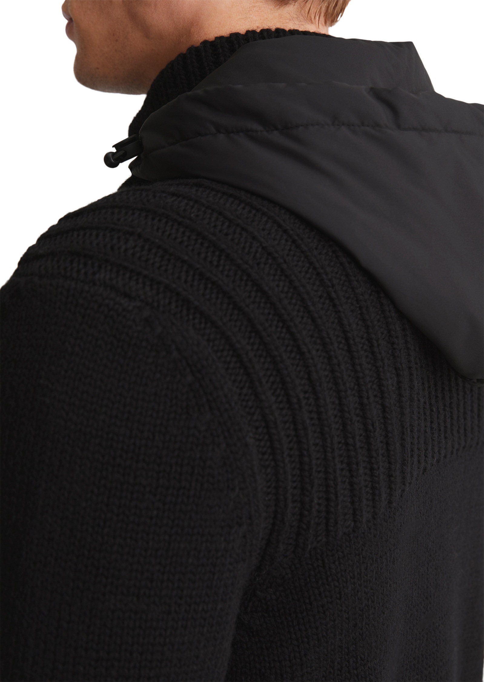 Marc O'Polo Cardigan »mit abnehmbarer Nylon-Kapuze«