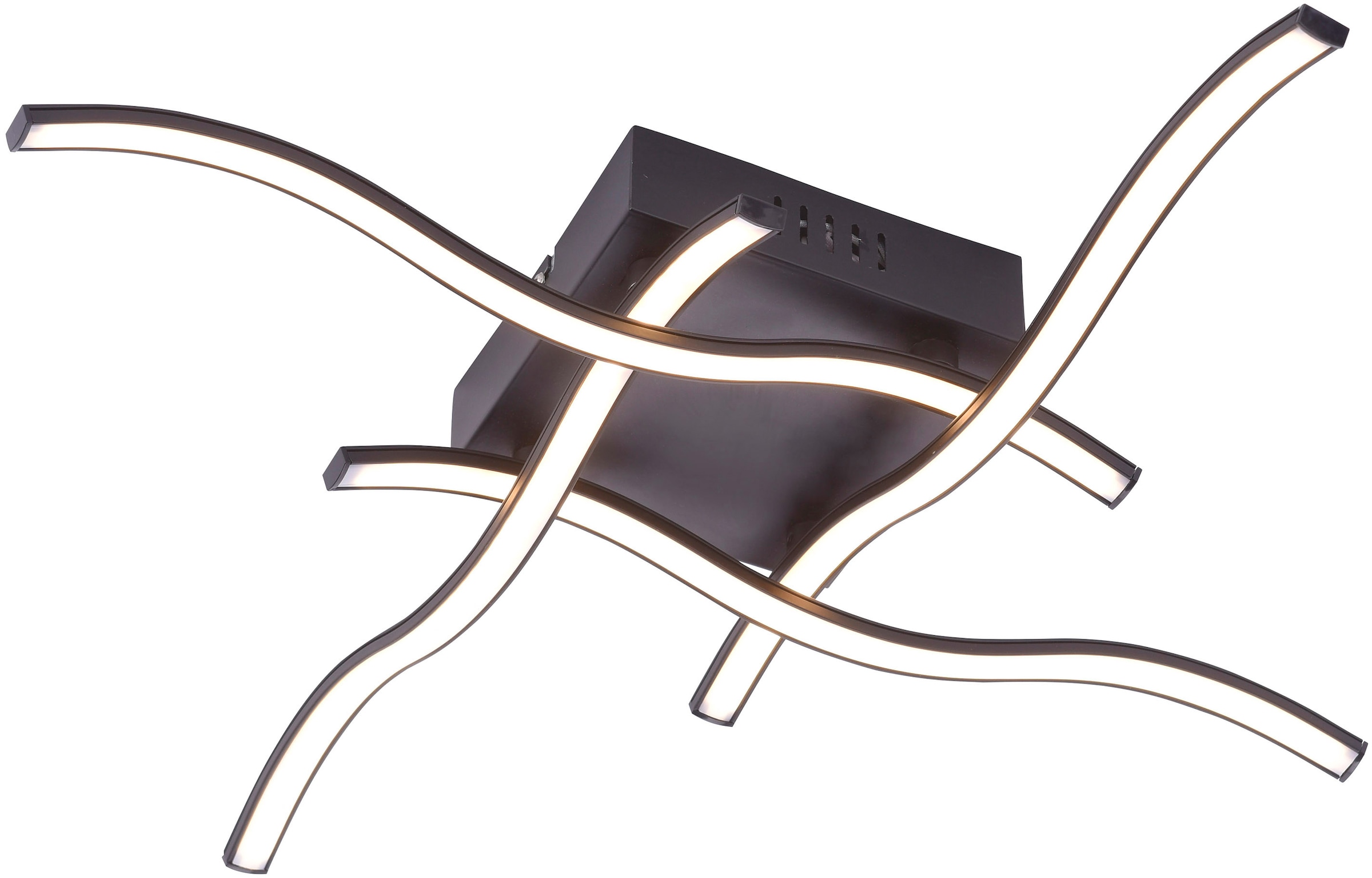 JUST LIGHT LED Deckenleuchte »WAVE«, 4 flammig, Leuchtmittel LED-Board | LED fest integriert, LED Deckenlampe