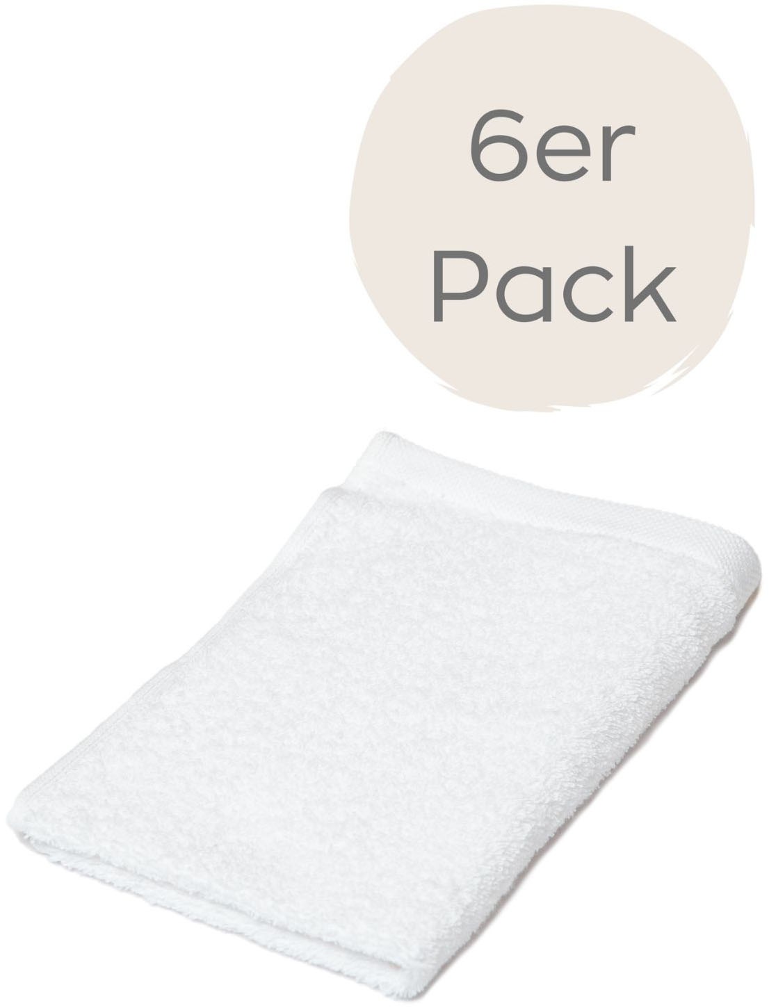 Wewo fashion Gästehandtücher »9517G« (Packung 6 St....